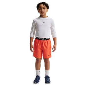 Nike Big Boys' Pro Dri-FIT Training Shorts - Orange