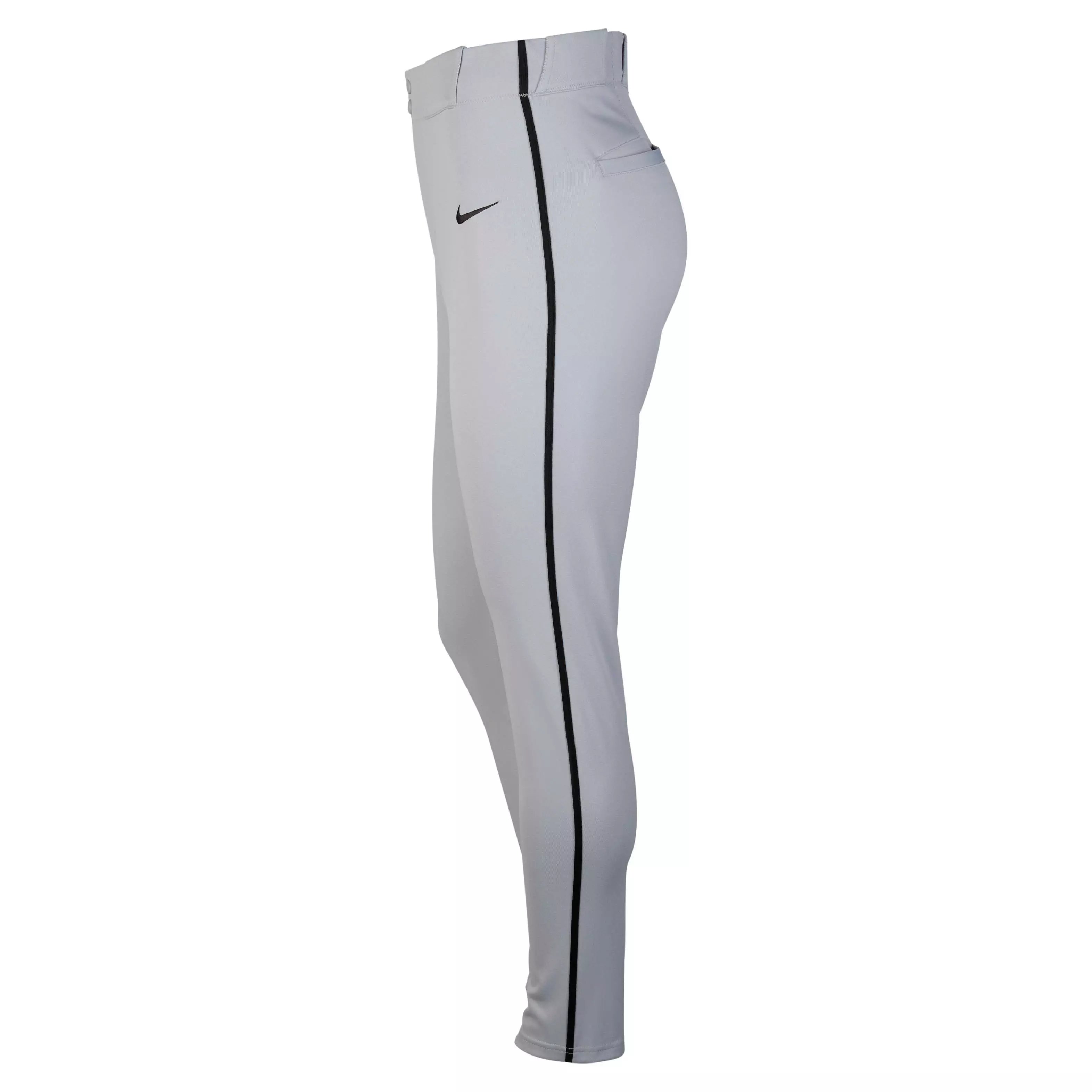 Nike Men's Vapor Select Piped Baseball Pants - GREY/BLACK