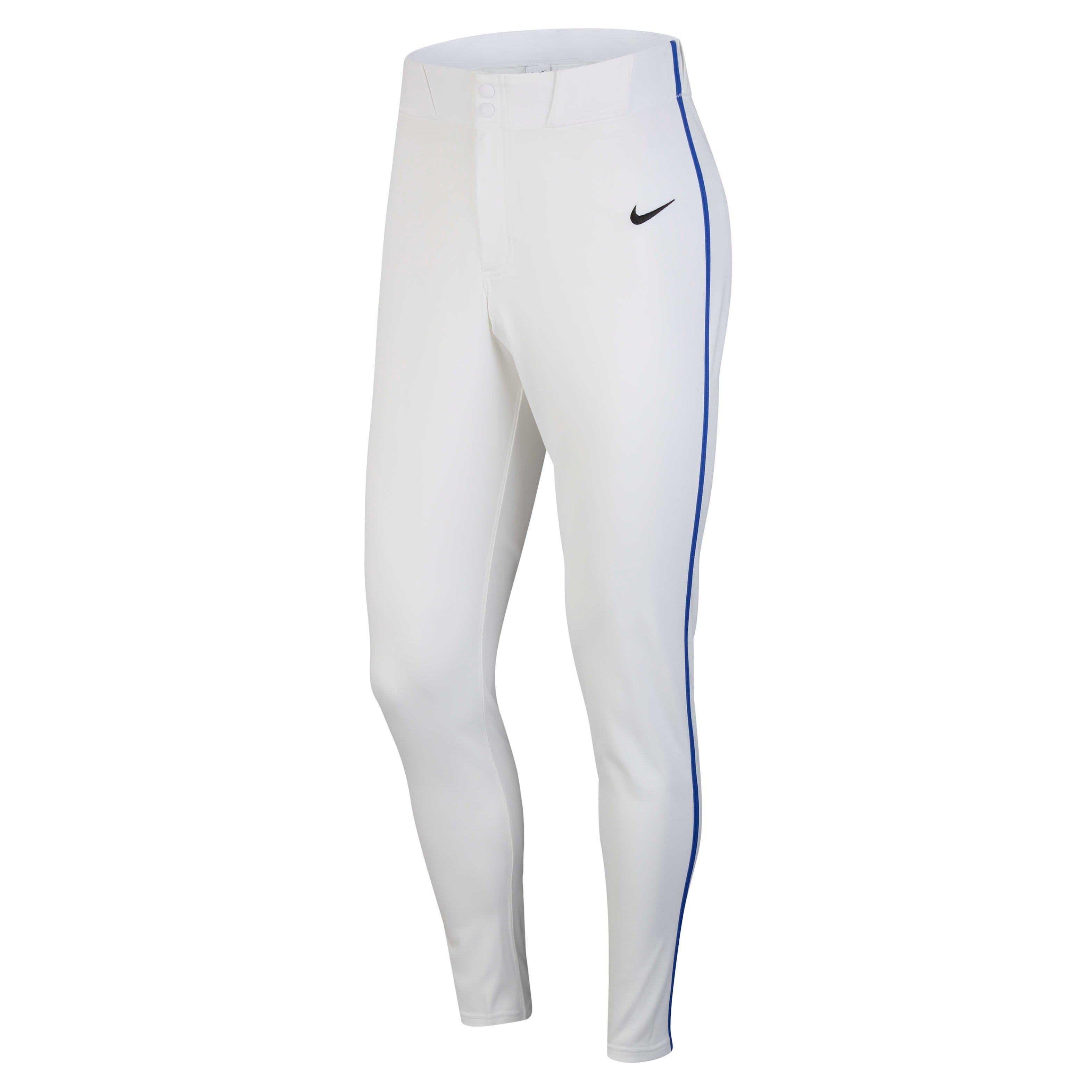 Nike Men's Vapor Select Piped Baseball Pants - WHITE/ROYAL Thumbnail View 1