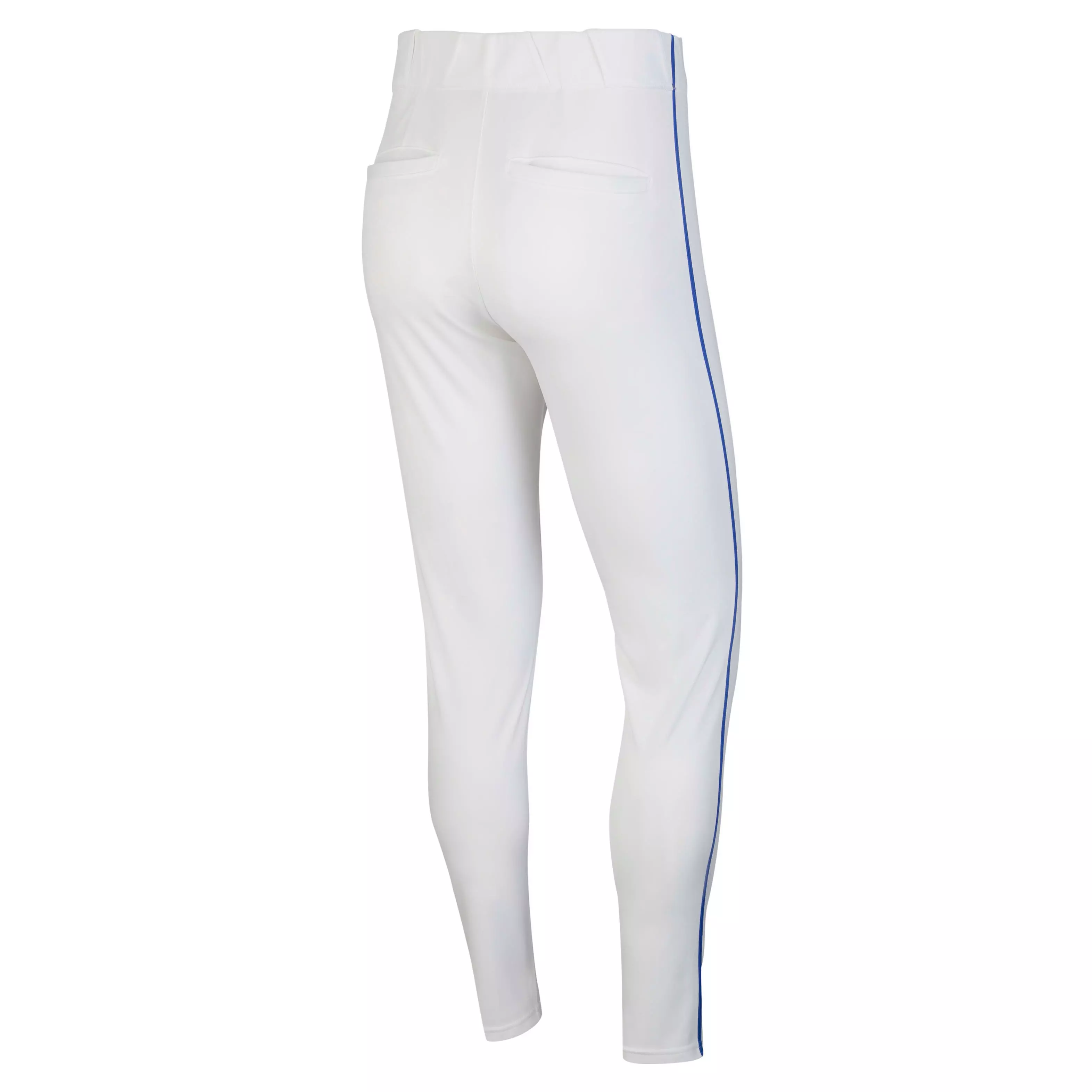 Nike Men's Vapor Select Piped Baseball Pants - WHITE/ROYAL