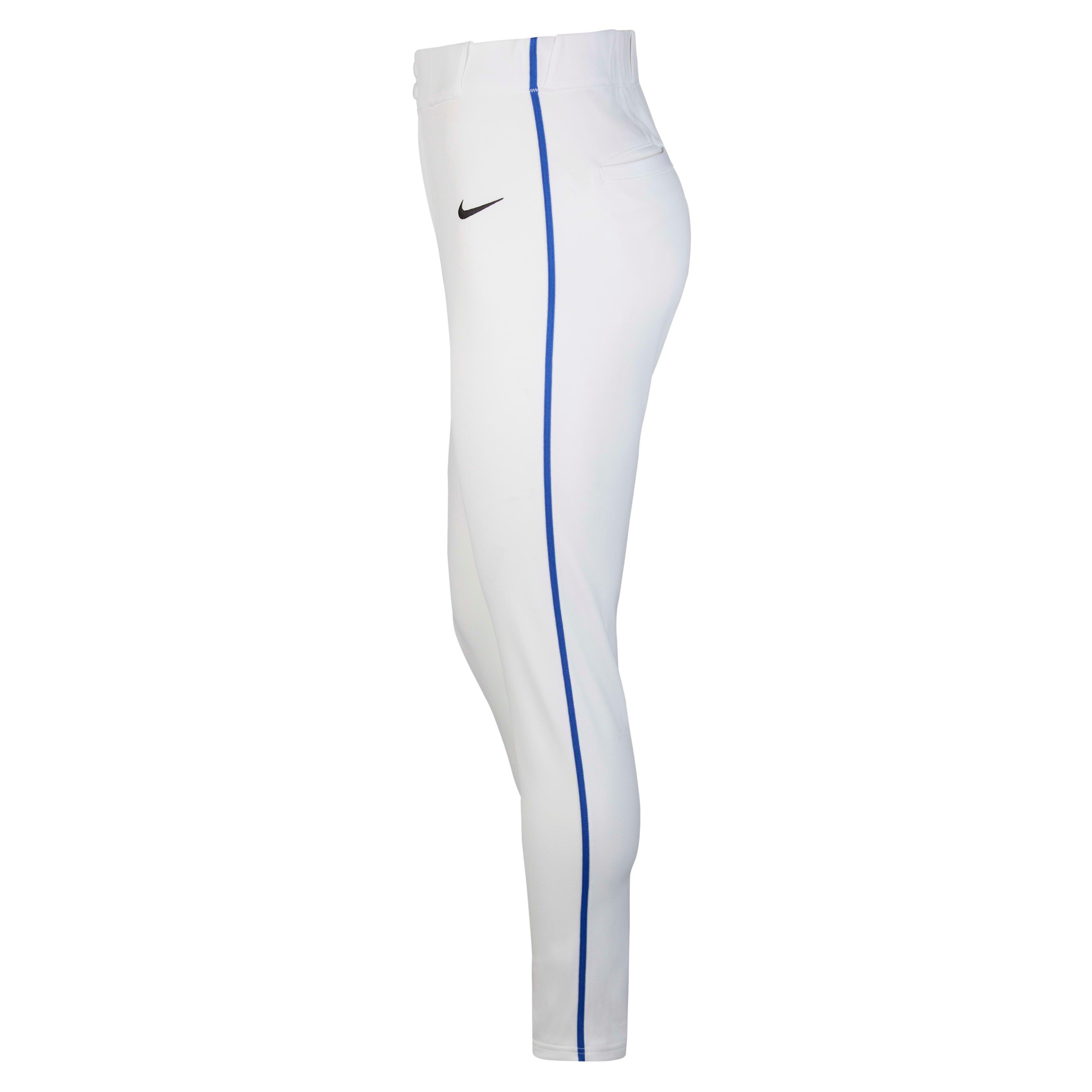 Nike Men's Vapor Select Piped Baseball Pants - WHITE/ROYAL Thumbnail View 3