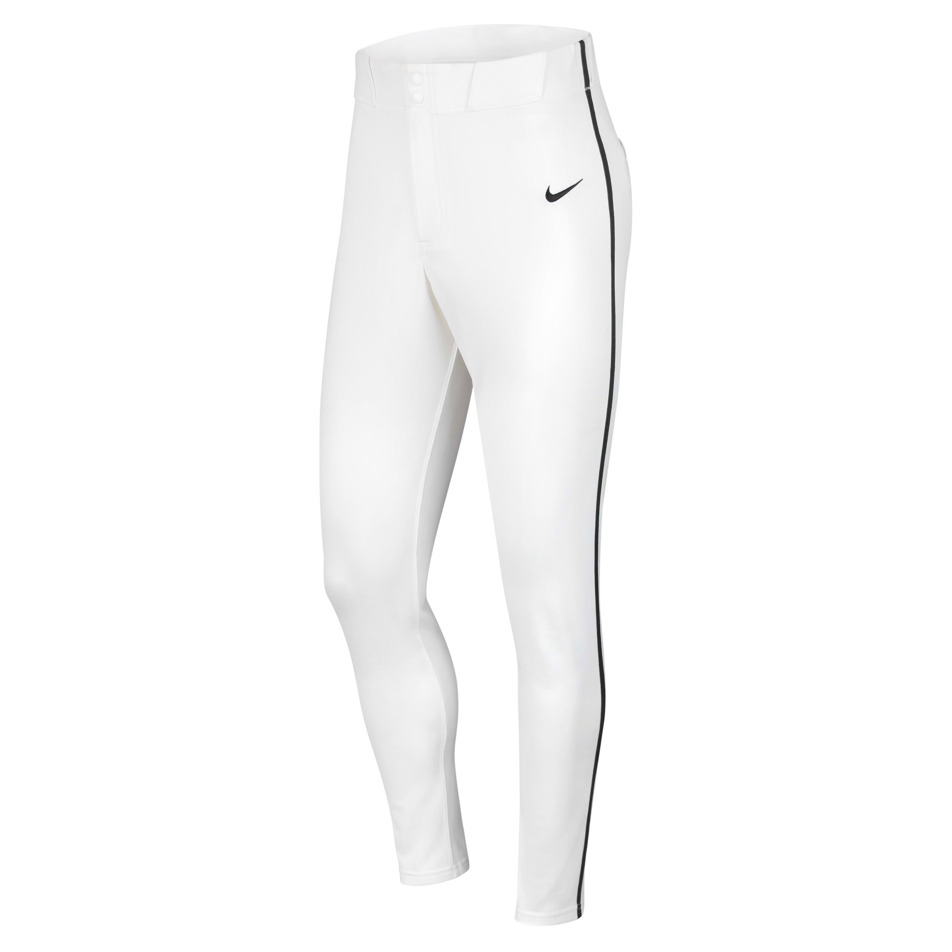 Nike Men's Vapor Select Piped Baseball Pants - WHITE/NAVY Thumbnail View 1