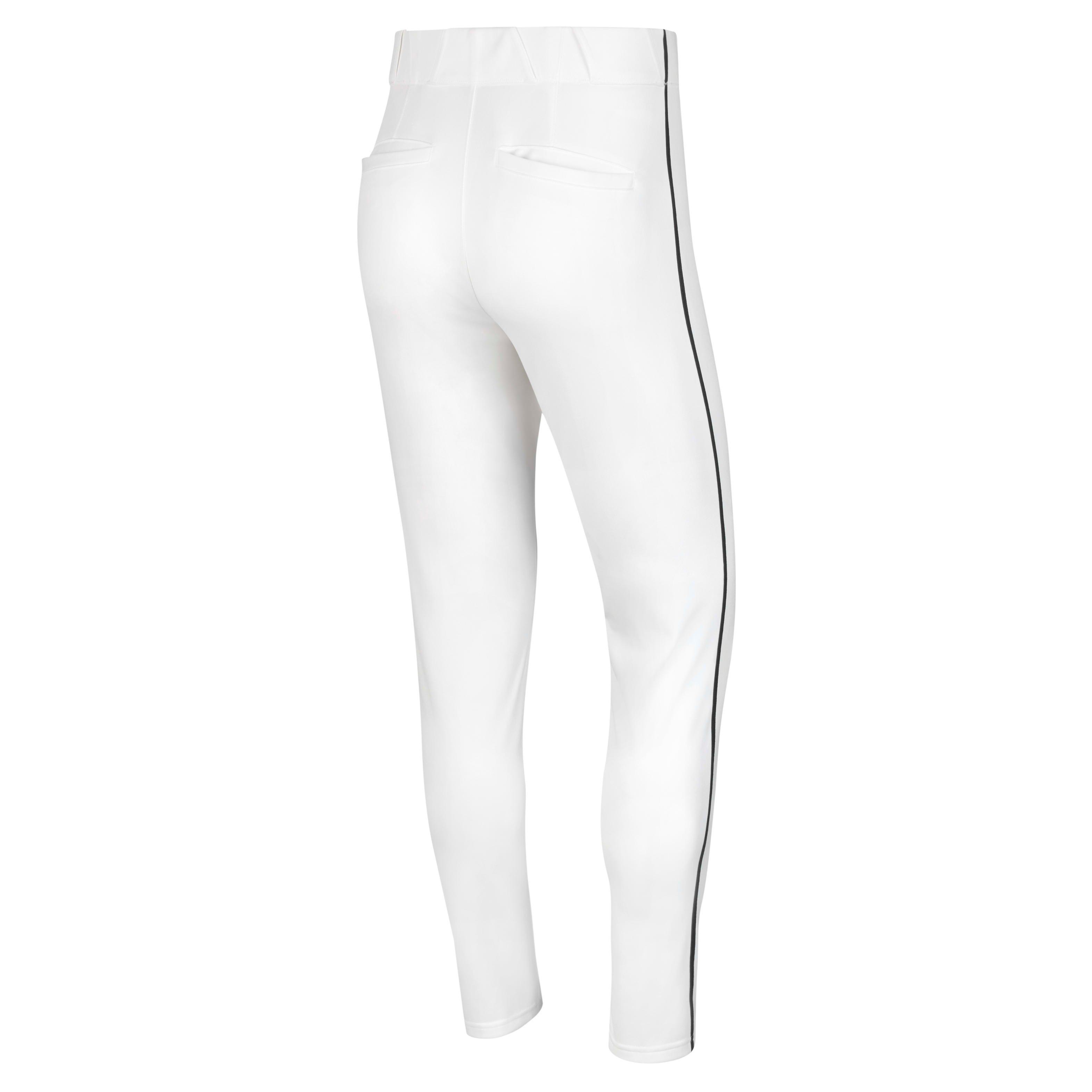 Nike Men's Vapor Select Piped Baseball Pants - WHITE/NAVY Thumbnail View 2