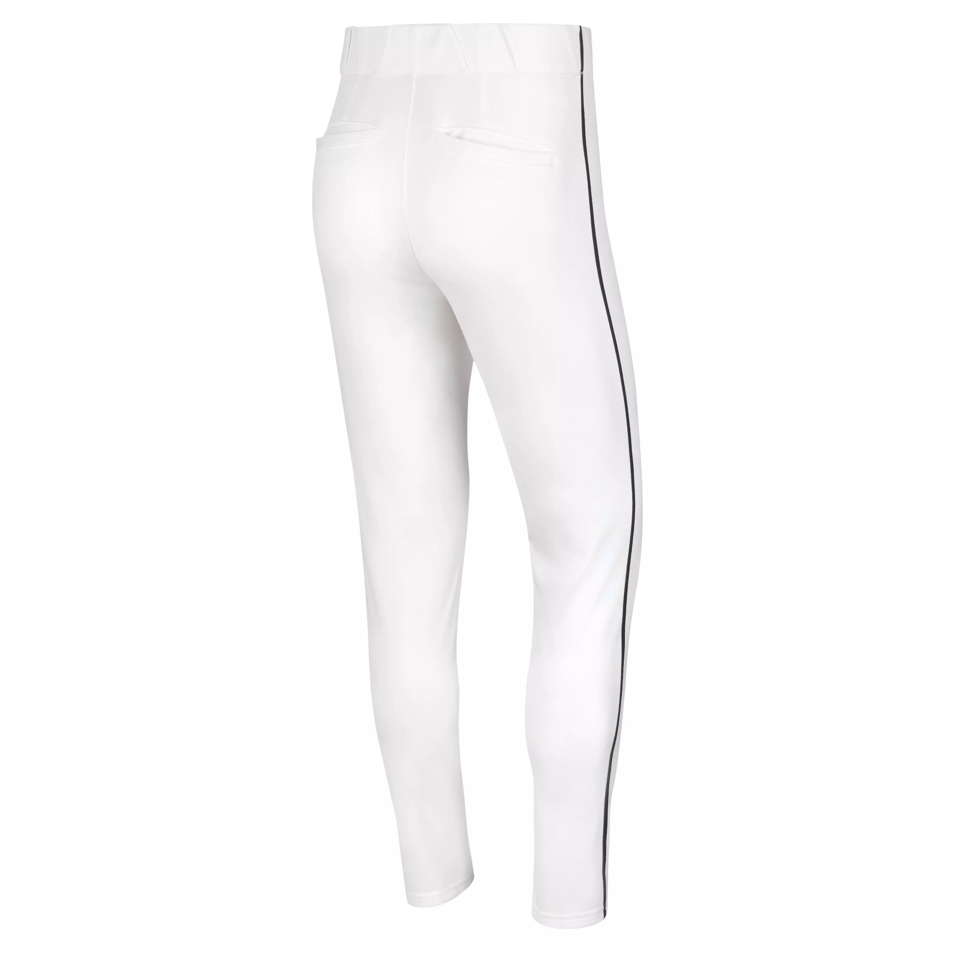 Nike Men's Vapor Select Piped Baseball Pants - WHITE/NAVY