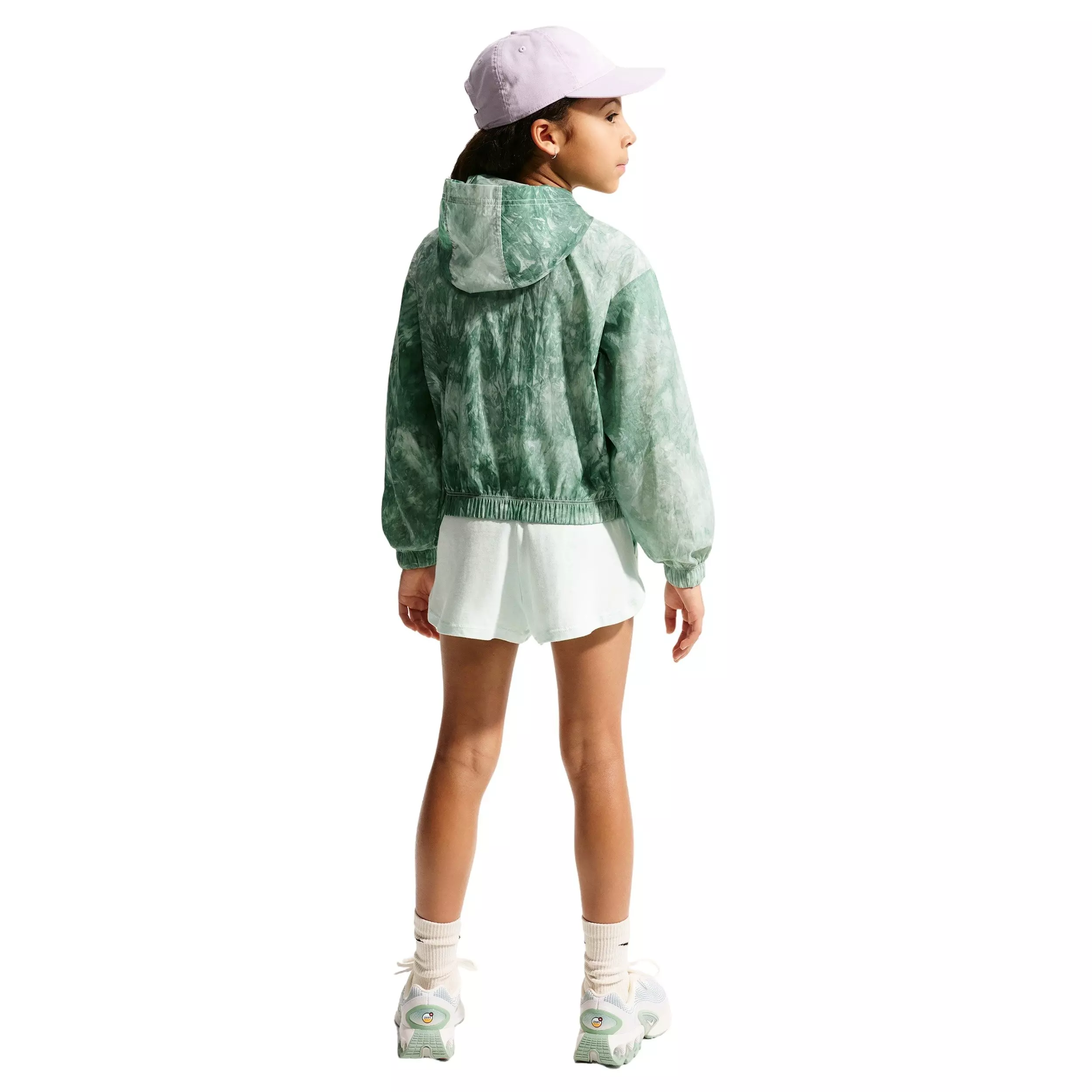 Nike Big Girls' Sportswear Club Woven Track Jacket - Green - GREEN