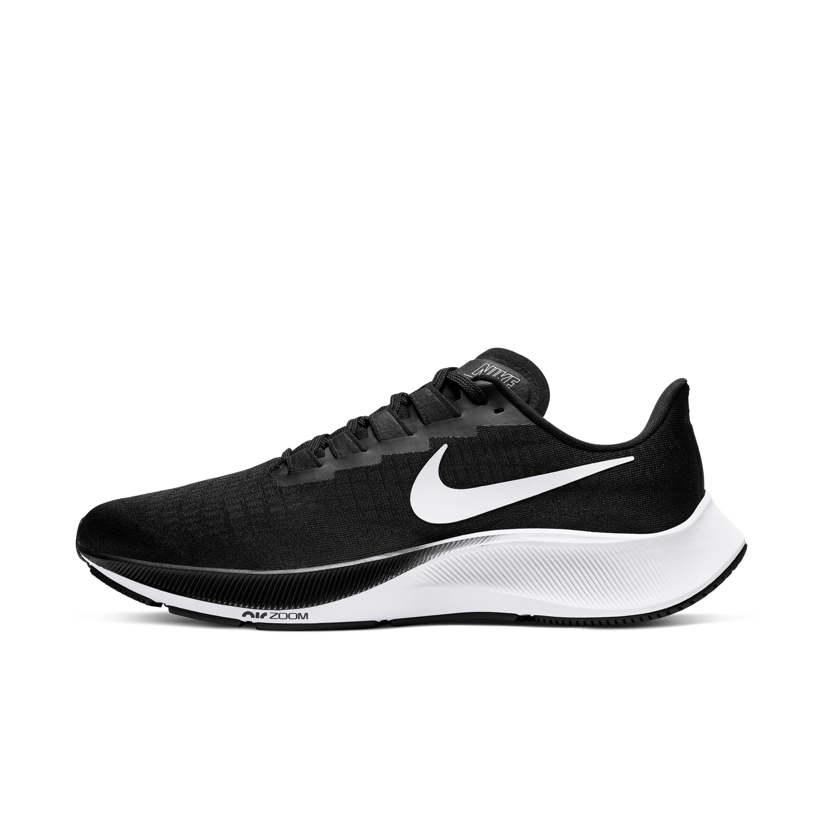 Nike Air Zoom Pegasus 37 Black White Men s Running Shoe Hibbett