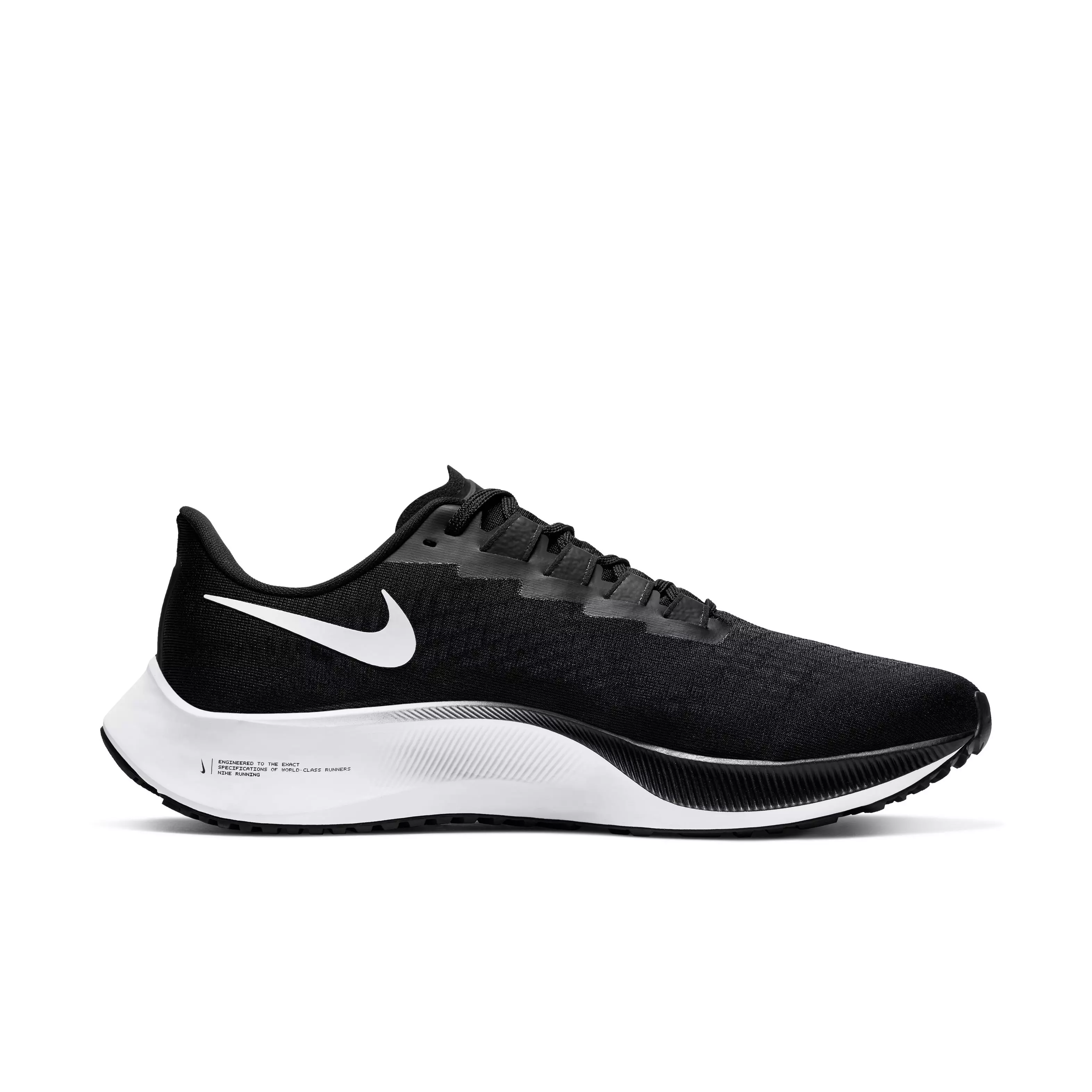 Nike Air Zoom Pegasus 37 "Black/White" Men's Running Shoe - BLACK/WHITE