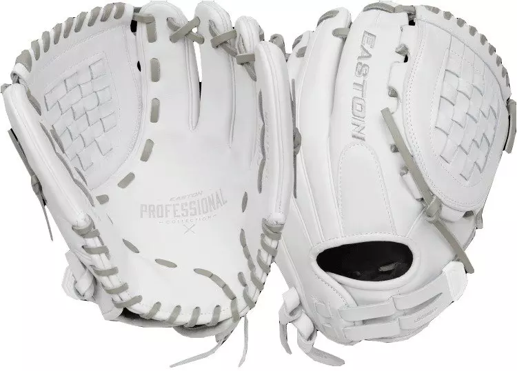 Easton 2024 Professional Collection 12" Infield Softball Glove RHT - WHITE/GREY