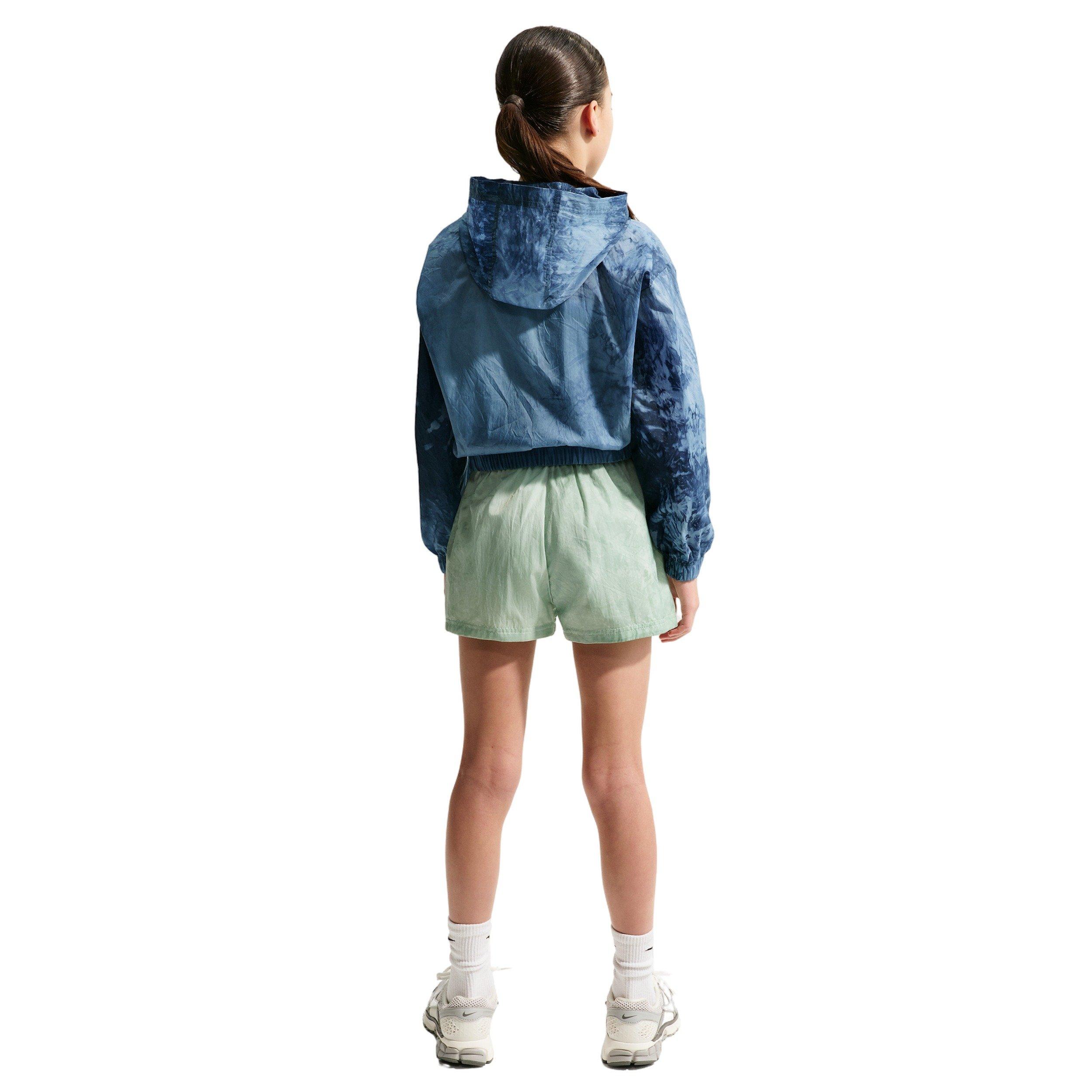 Nike Big Girls' Sportswear Club Woven Track Jacket - Blue - BLUE Thumbnail View 5