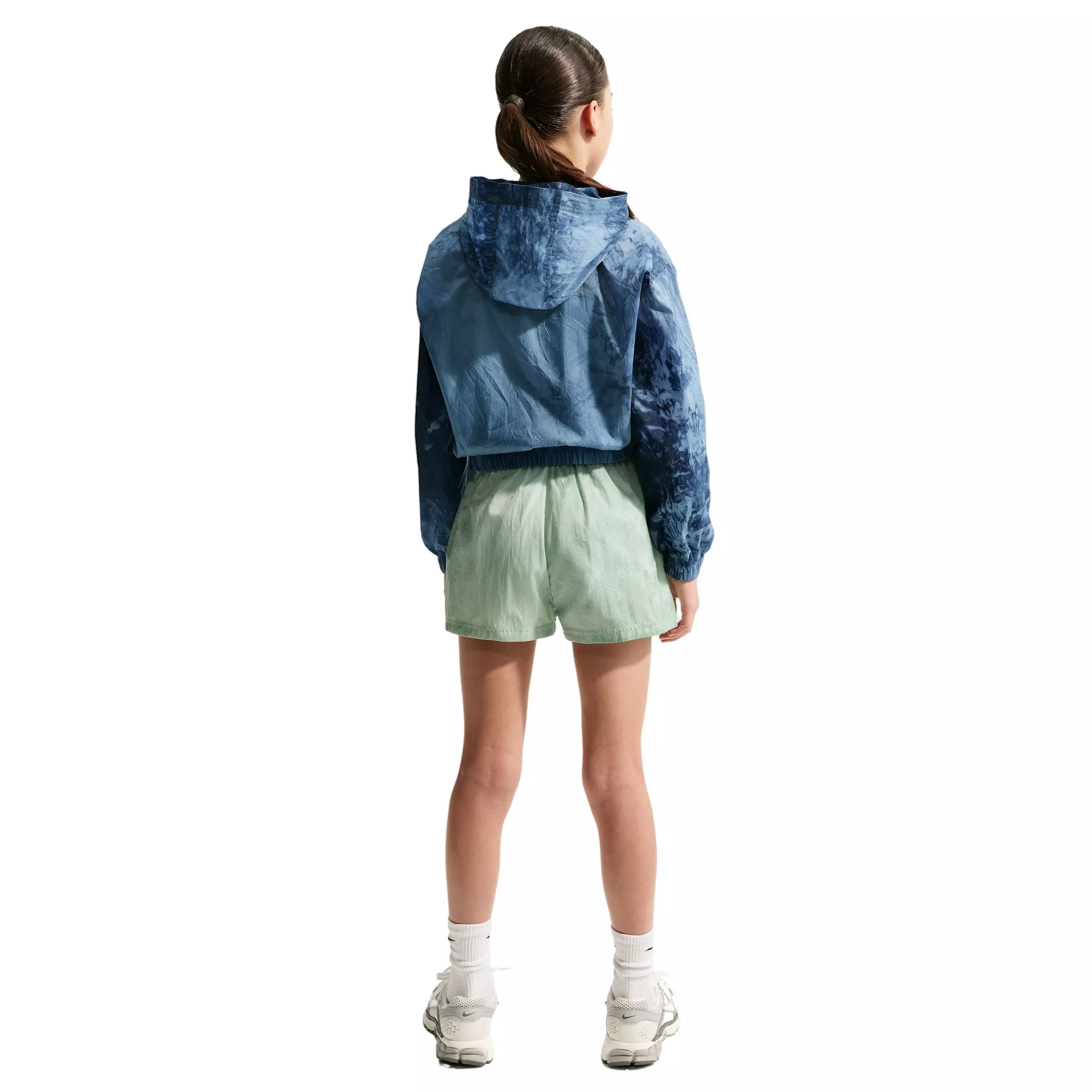 Nike Big Girls' Sportswear Club Woven Track Jacket - Blue - BLUE