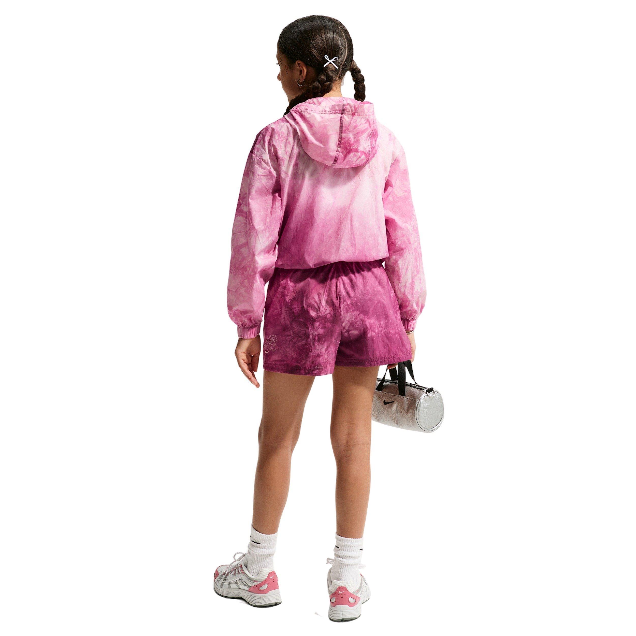 Nike Big Girls' Sportswear Club Woven Track Jacket - Pink - PINK Thumbnail View 5