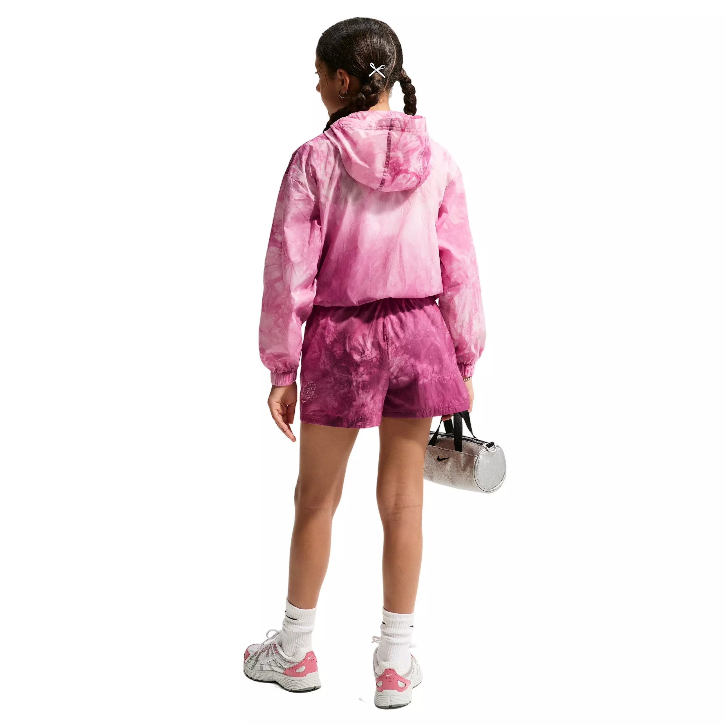Nike Big Girls' Sportswear Club Woven Track Jacket - Pink - PINK