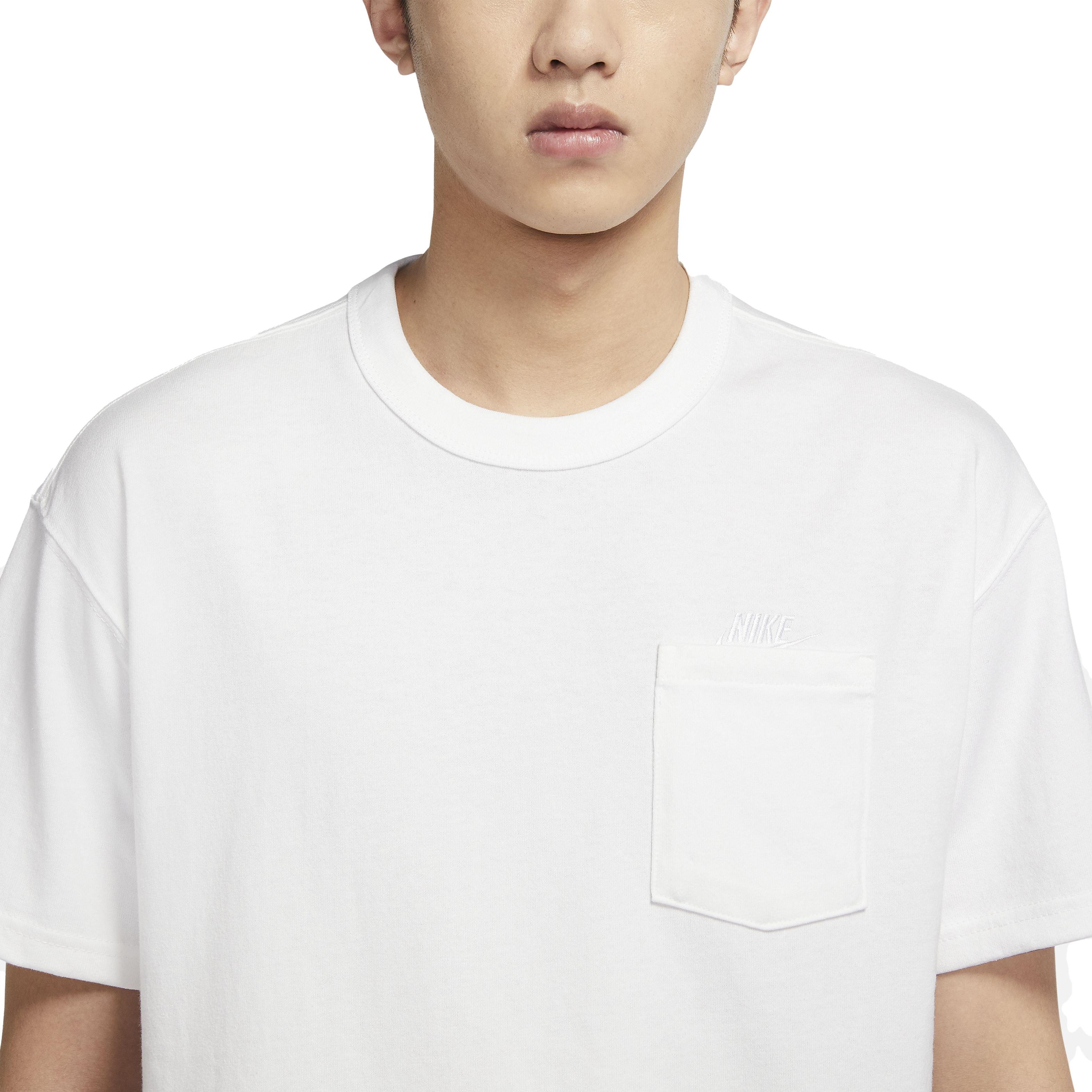 Nike Men's Nike Sportswear Premium Essentials Pocket Short Sleeve Tee - WHITE Thumbnail View 3