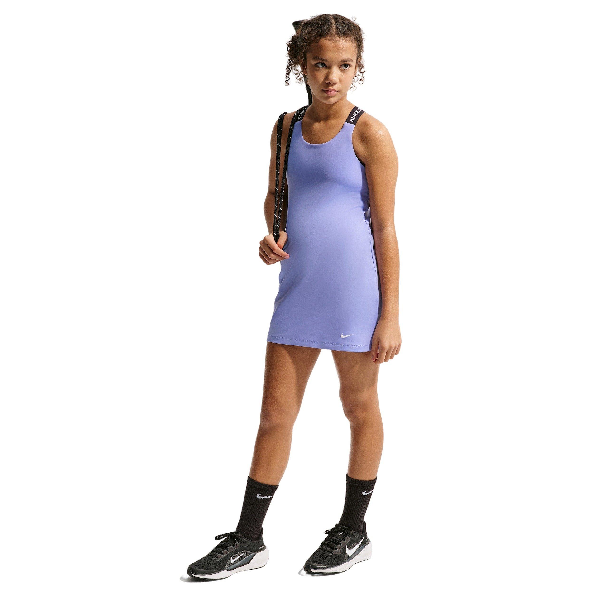 Nike Big Girls' Pro Dri-FIT Training Dress - Purple - PURPLE Thumbnail View 1