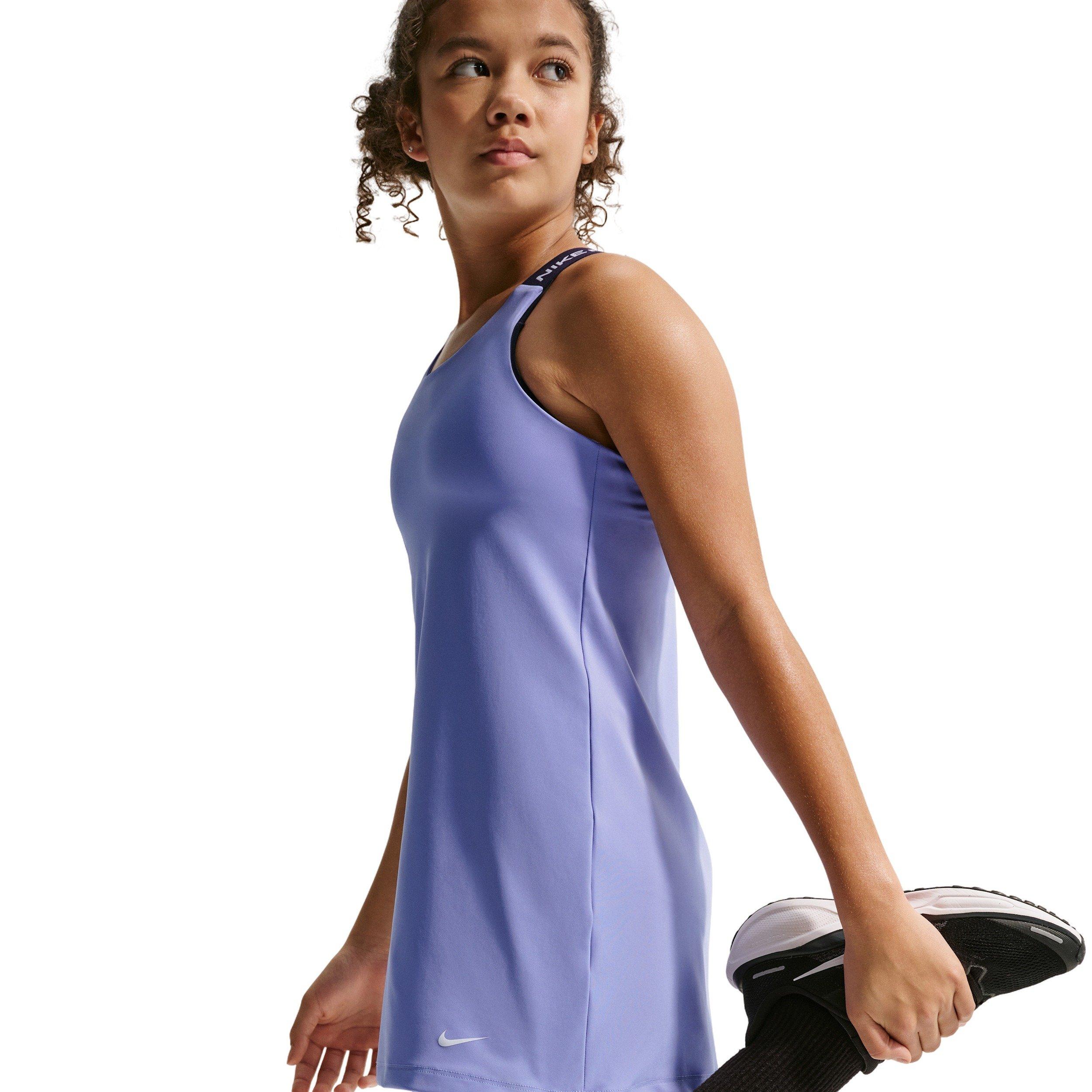 Nike Big Girls' Pro Dri-FIT Training Dress - Purple - PURPLE Thumbnail View 6