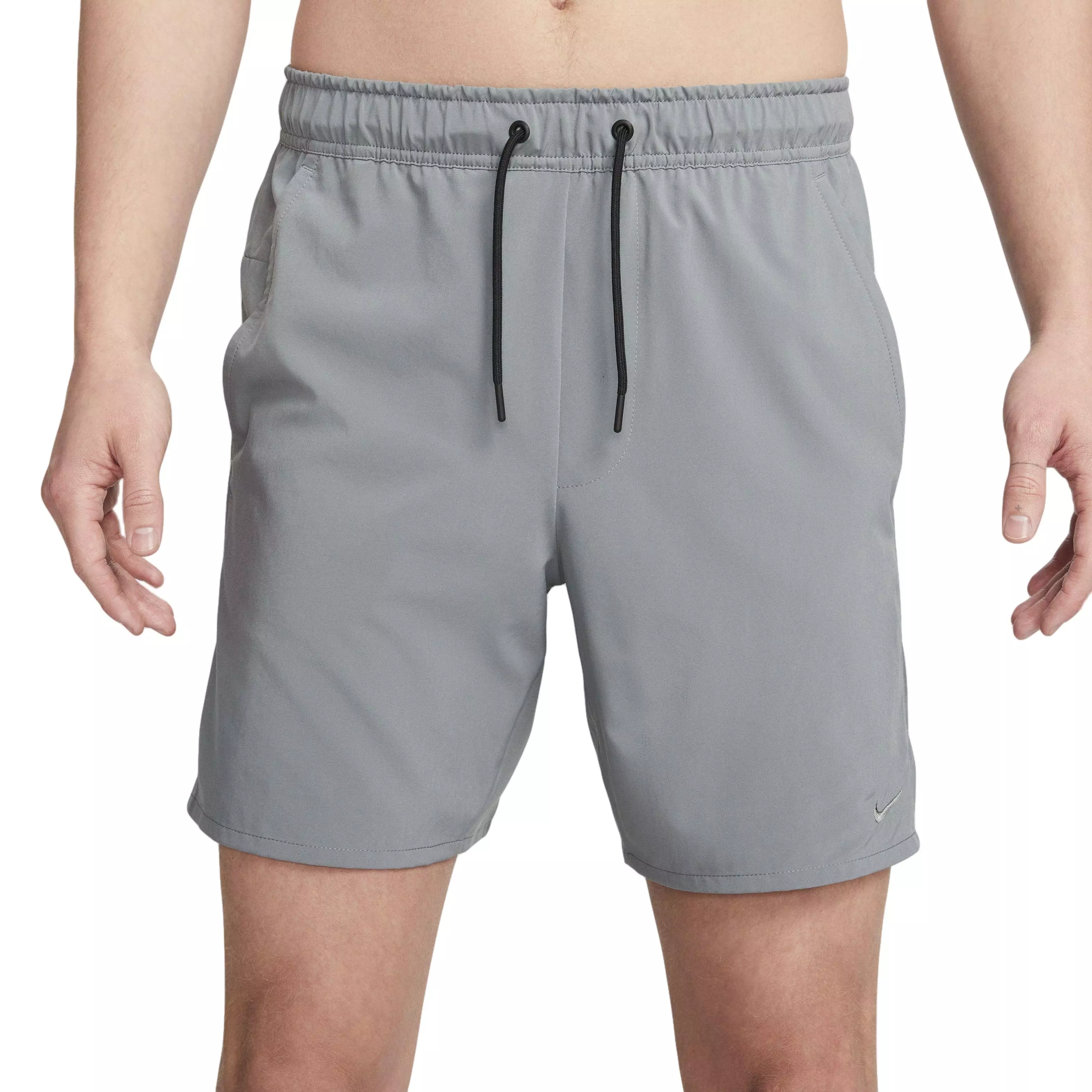 Nike Men's Dri-FIT Unlimited Woven 7" Unlined Versatile Shorts - Grey - GREY