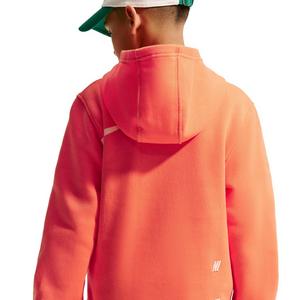 Nike Big Boys' Sportswear Club Swoosh Hoodie - Orange