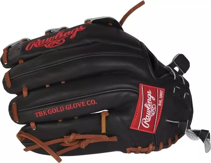 Rawlings Heart of the Hide 13" Slowpitch Softball Glove RHT - BLACK/RED