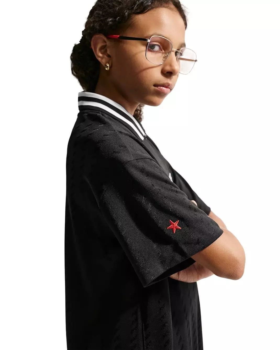 Nike Big Girls' Sportswear Short-Sleeve Jersey Dress - Black - BLACK