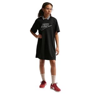 Nike Big Girls' Sportswear Short-Sleeve Jersey Dress - Black - BLACK