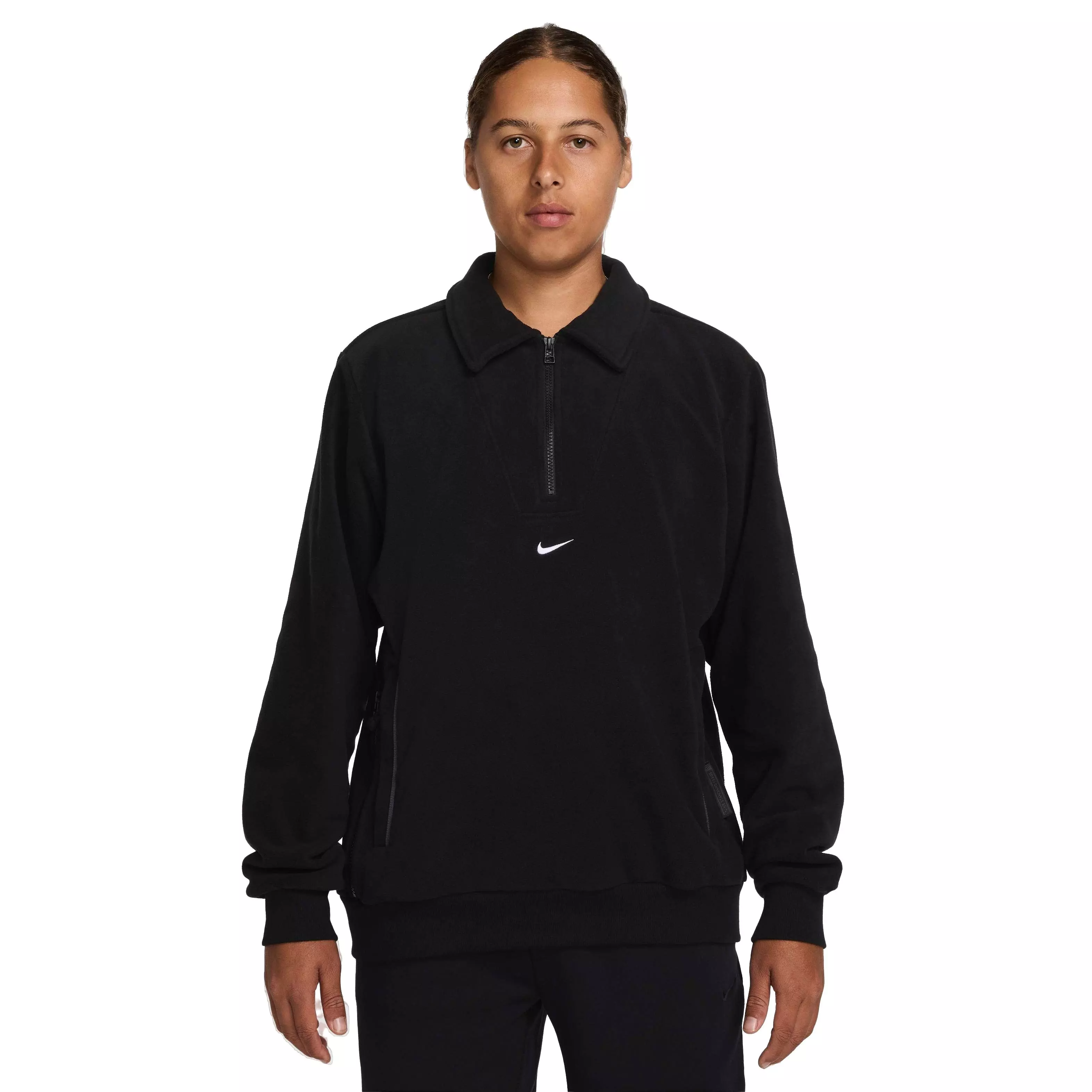 Nike Men's Therma-FIT COF Winterized Drill Soccer Top -Black - BLACK