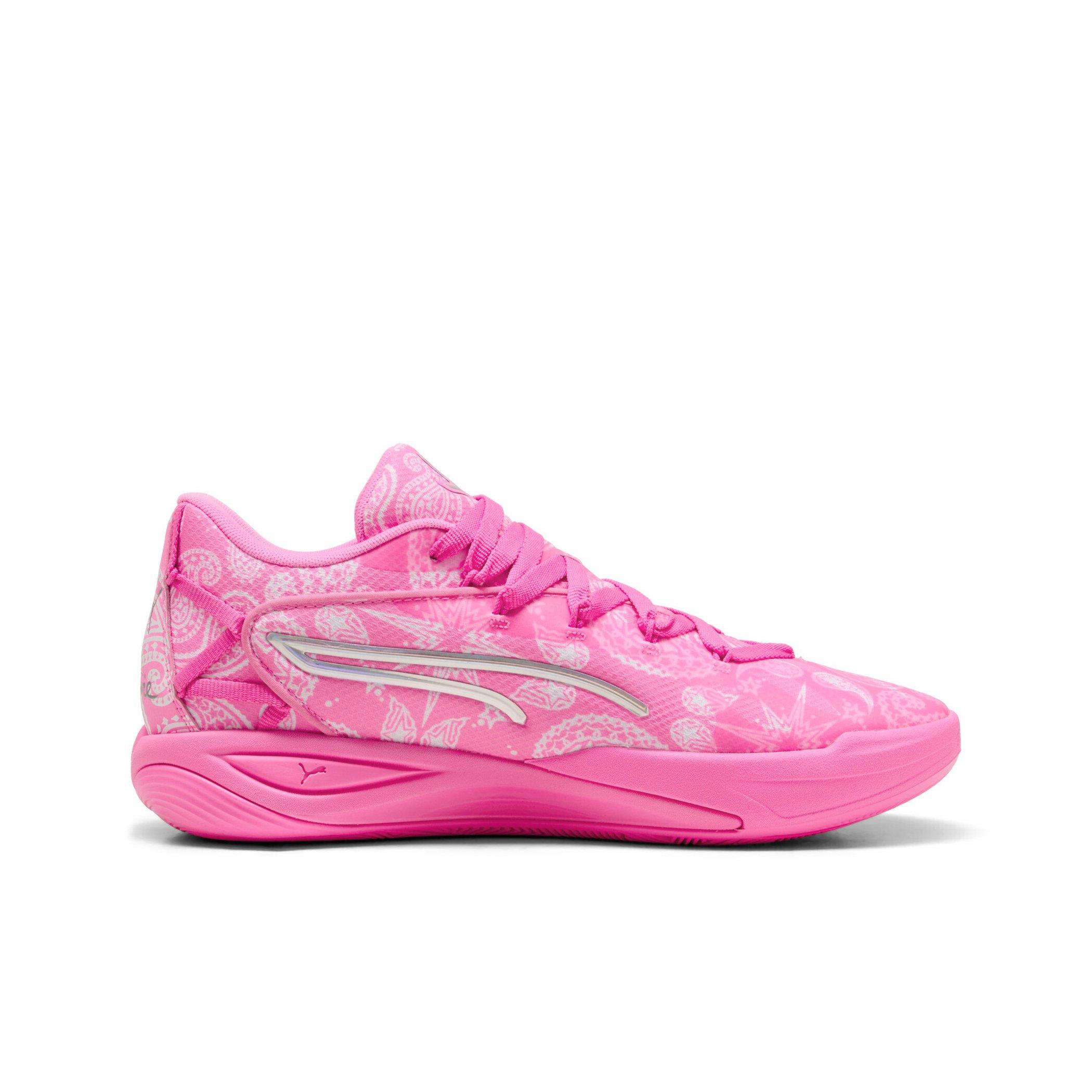 スニーカー PUMA Woman Sneakers Pink 40106301 Womens Puma Pink Suede Sneakers Shoes White Stripe White