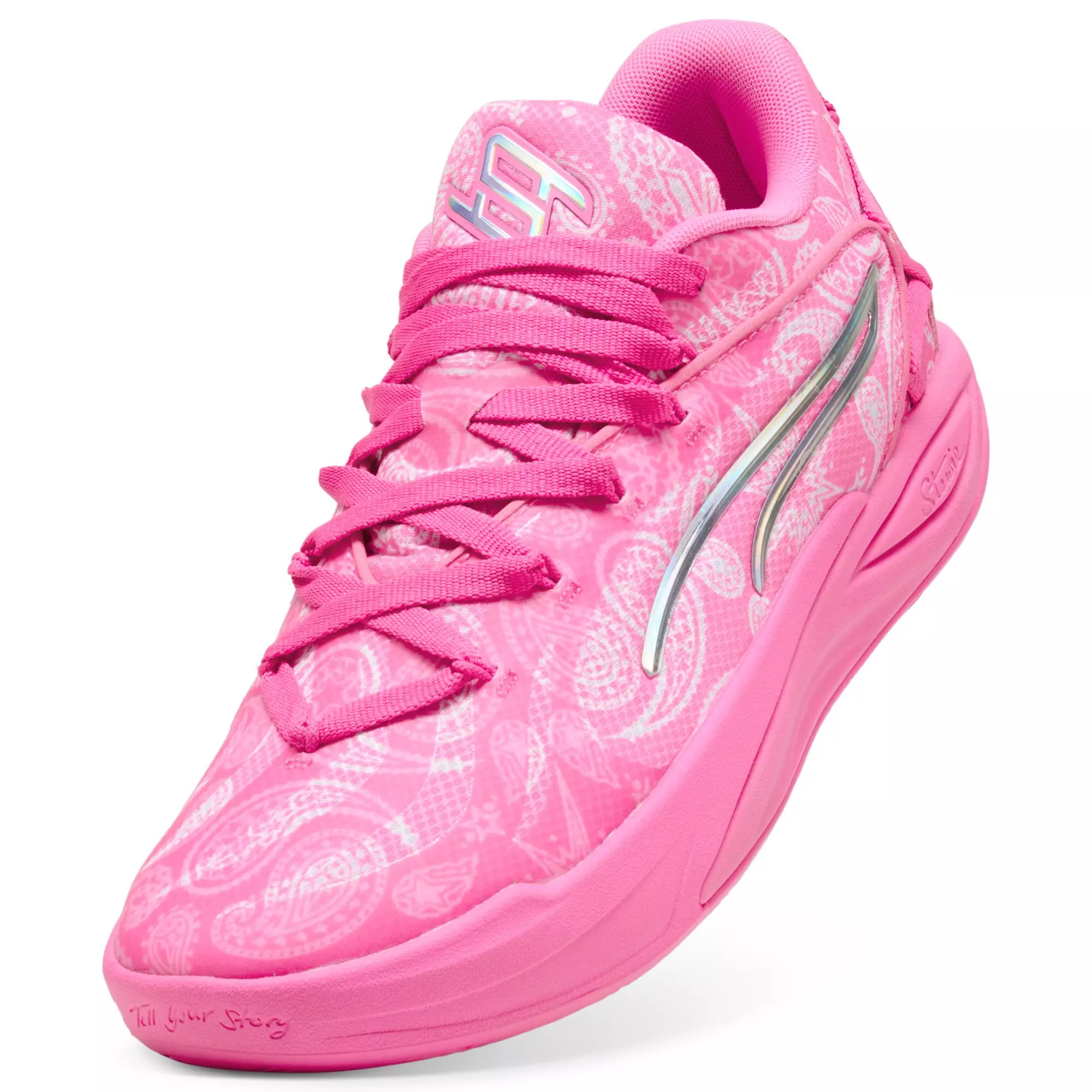 PUMA Stewie 4 St4rz "Pink Pixel/PUMA White" Women's Basketball Shoe - PINK/WHITE