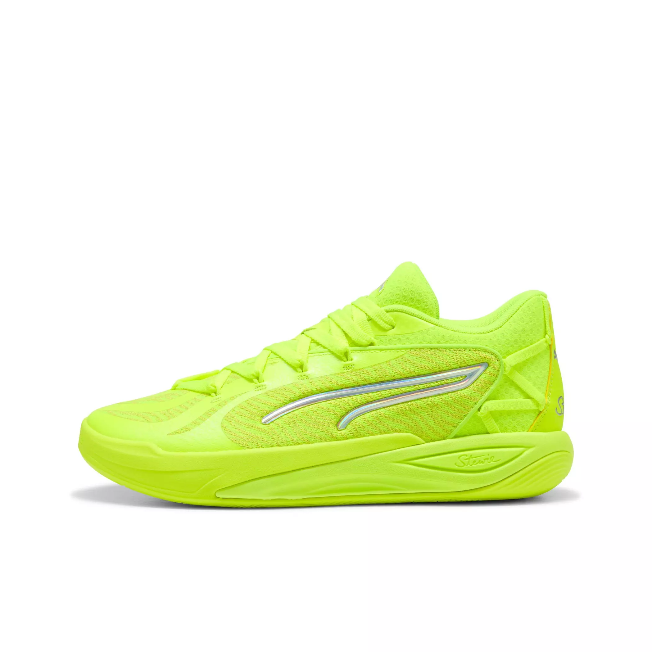 PUMA Stewie 4 Flawless "Lime Squeeze/Lime Sheen" Women's Basketball Shoe - LIME/LIME