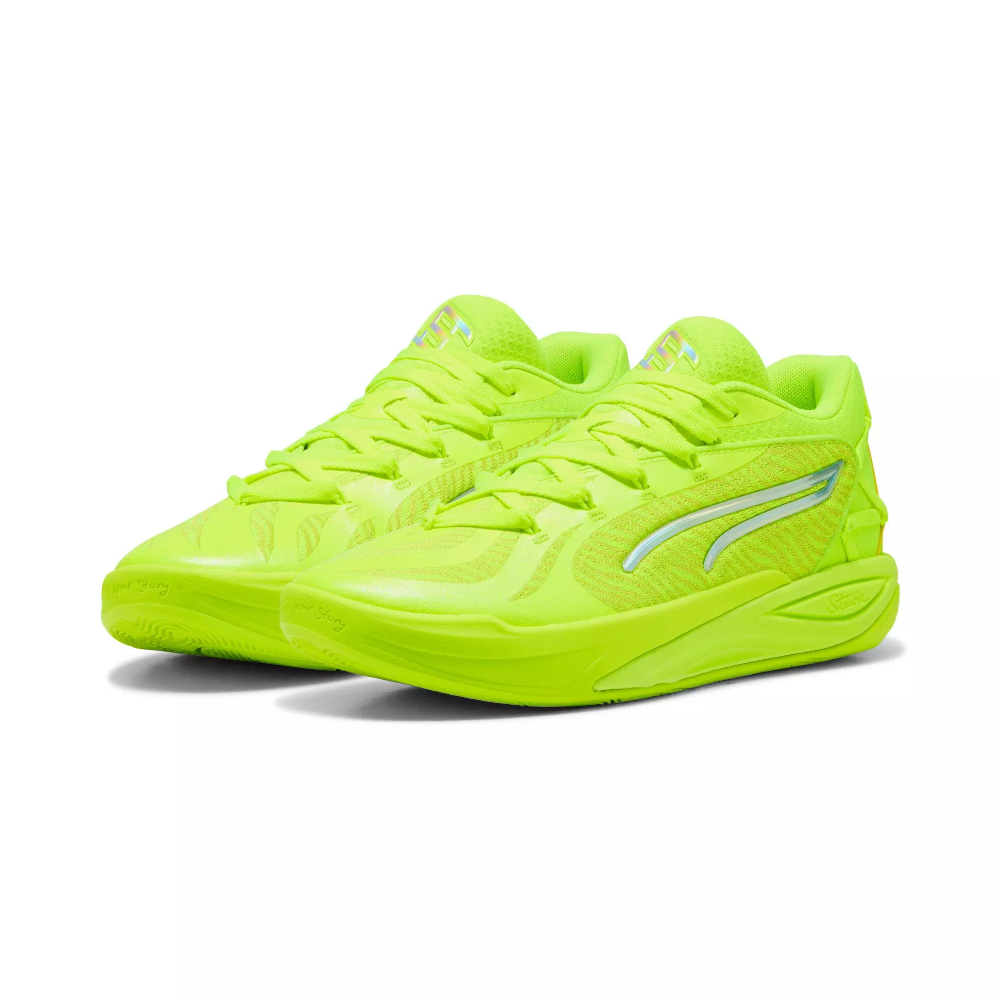PUMA Stewie 4 Flawless "Lime Squeeze/Lime Sheen" Women's Basketball Shoe - LIME/LIME