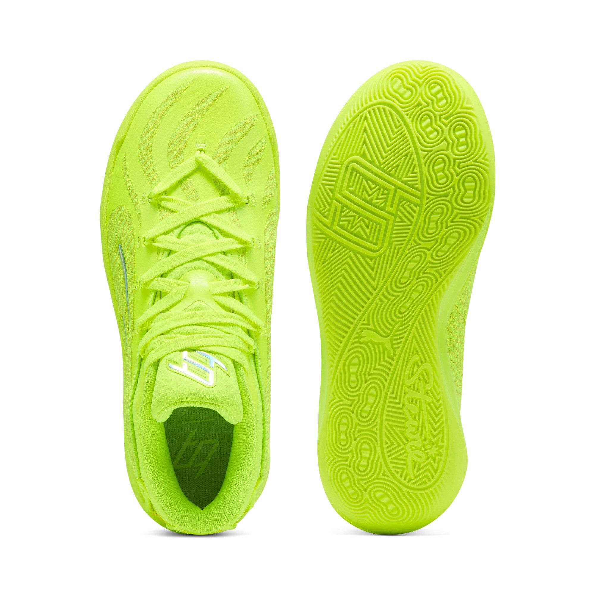 PUMA Stewie 4 Flawless "Lime Squeeze/Lime Sheen" Women's Basketball Shoe - LIME/LIME Thumbnail View 4