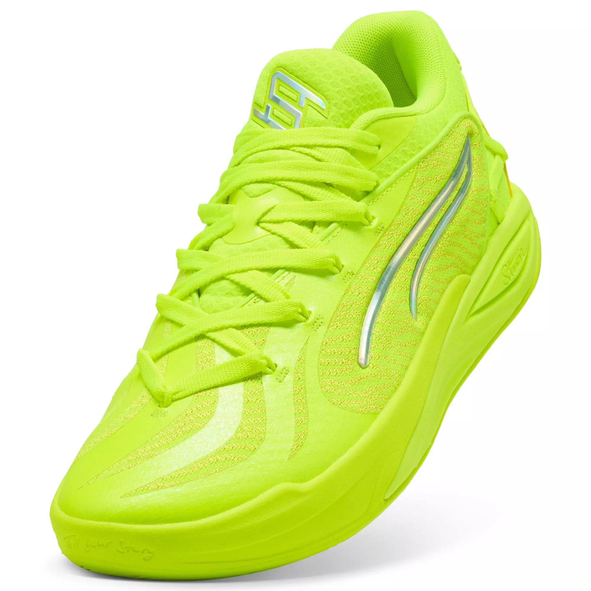 PUMA Stewie 4 Flawless "Lime Squeeze/Lime Sheen" Women's Basketball Shoe - LIME/LIME