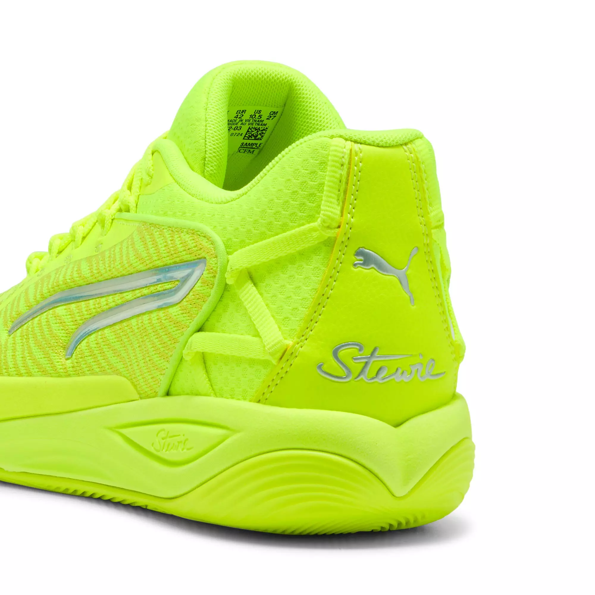 PUMA Stewie 4 Flawless "Lime Squeeze/Lime Sheen" Women's Basketball Shoe - LIME/LIME