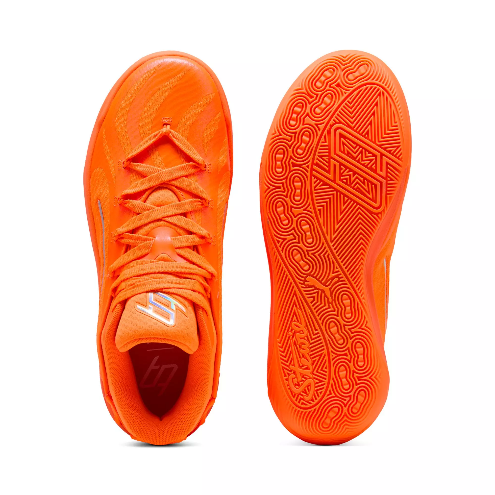 PUMA Stewie 4 Flawless "Sun Stream/Fluro Orange Pes" Women's Basketball Shoe - SUN/ORANGE