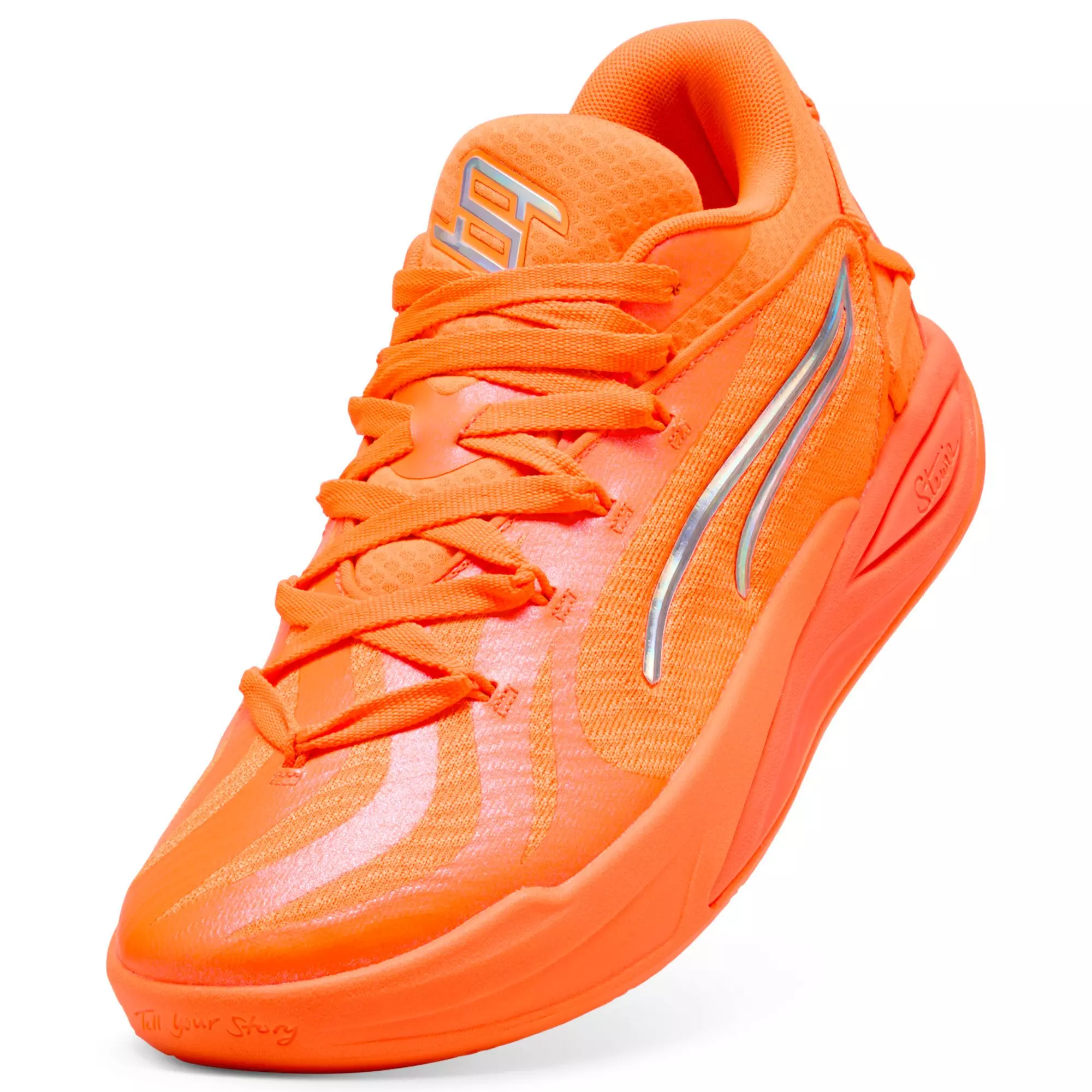PUMA Stewie 4 Flawless "Sun Stream/Fluro Orange Pes" Women's Basketball Shoe - SUN/ORANGE