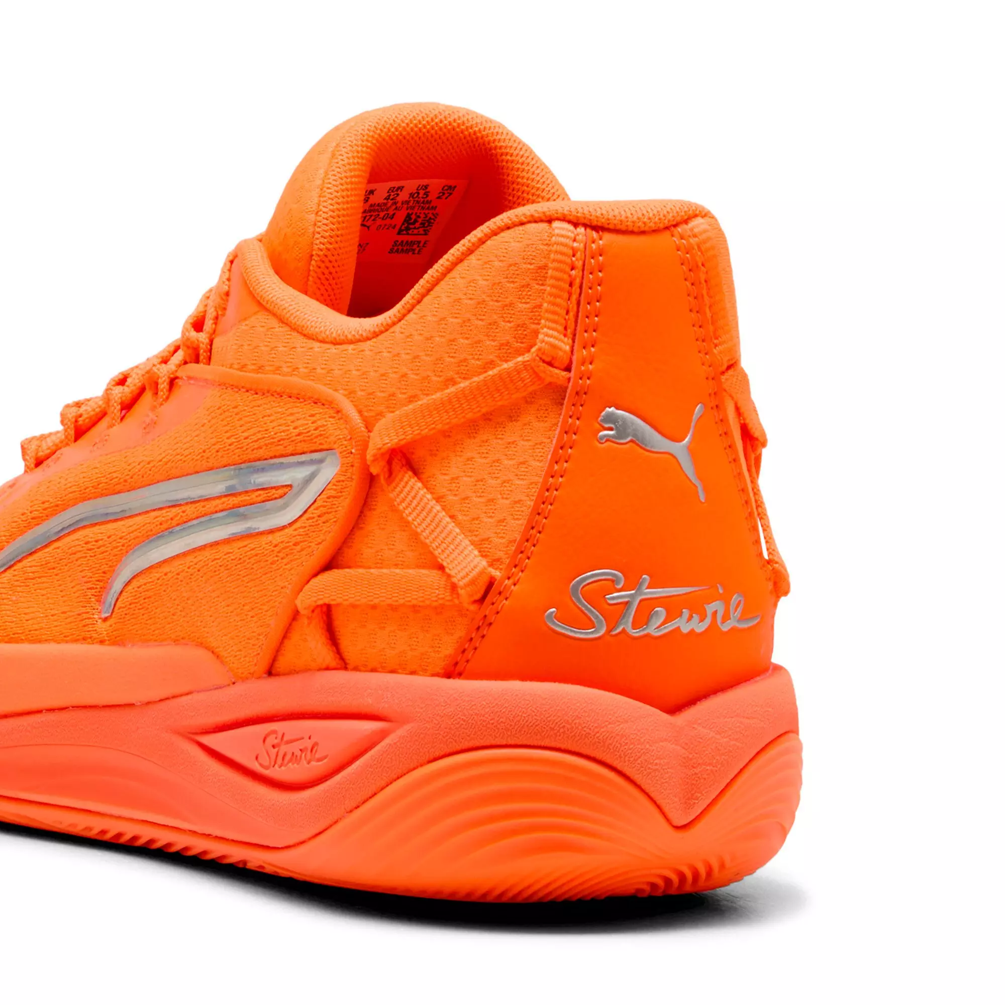 PUMA Stewie 4 Flawless "Sun Stream/Fluro Orange Pes" Women's Basketball Shoe - SUN/ORANGE