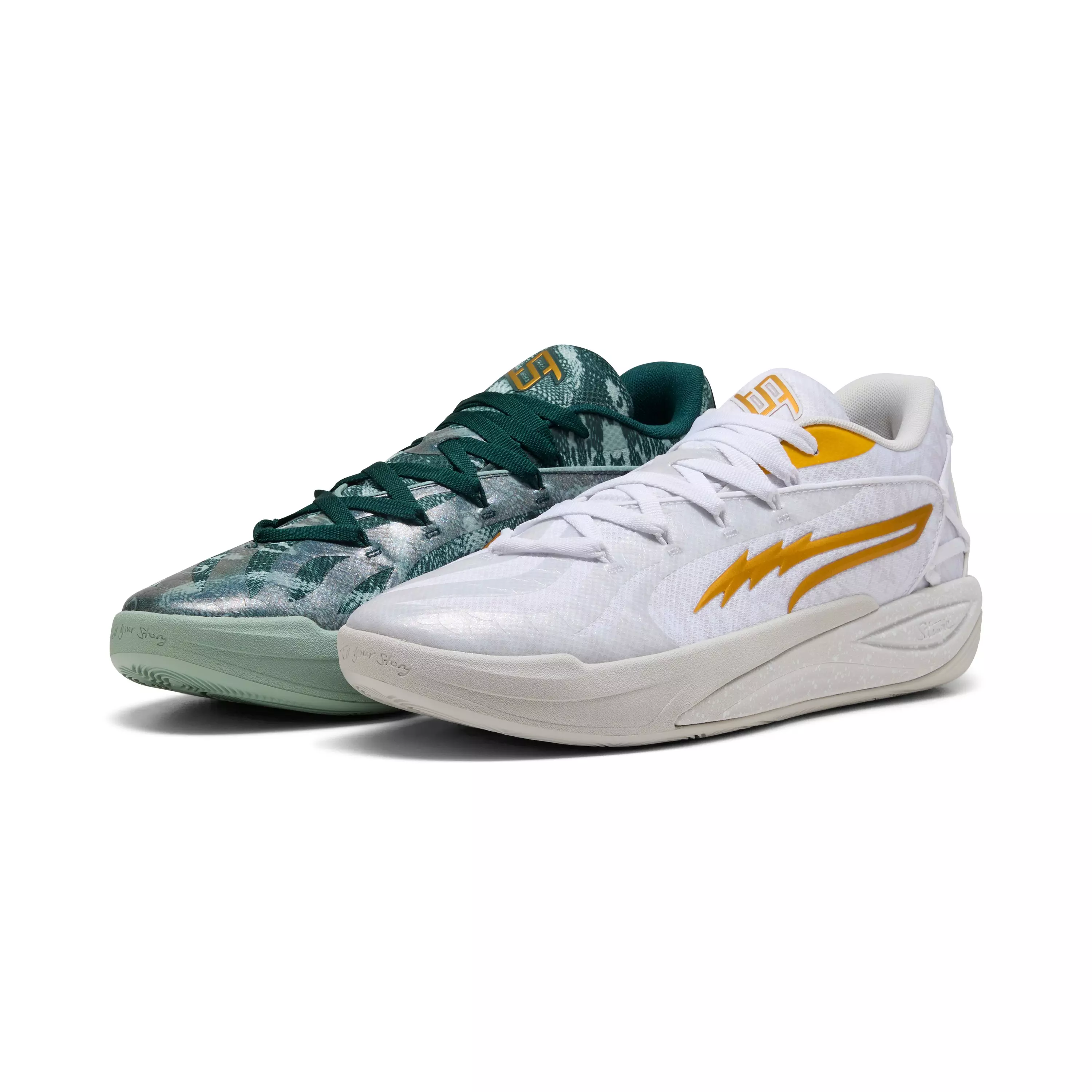 PUMA Stewie 4 Harry Potter "PUMA White/Green Terrain" Women's Basketball Shoe - WHITE/GREEN
