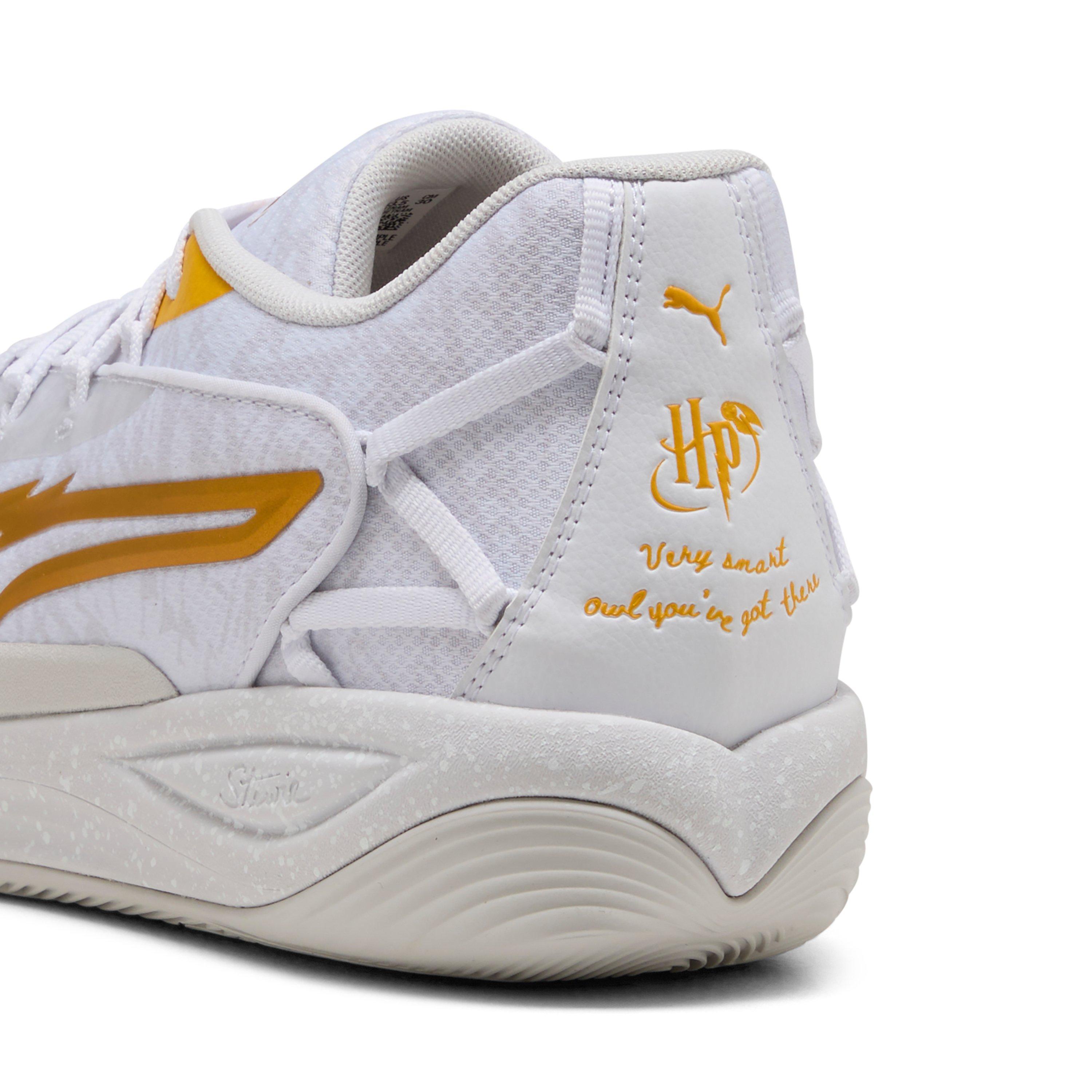 PUMA Stewie 4 Harry Potter "PUMA White/Green Terrain" Women's Basketball Shoe - WHITE/GREEN Thumbnail View 6
