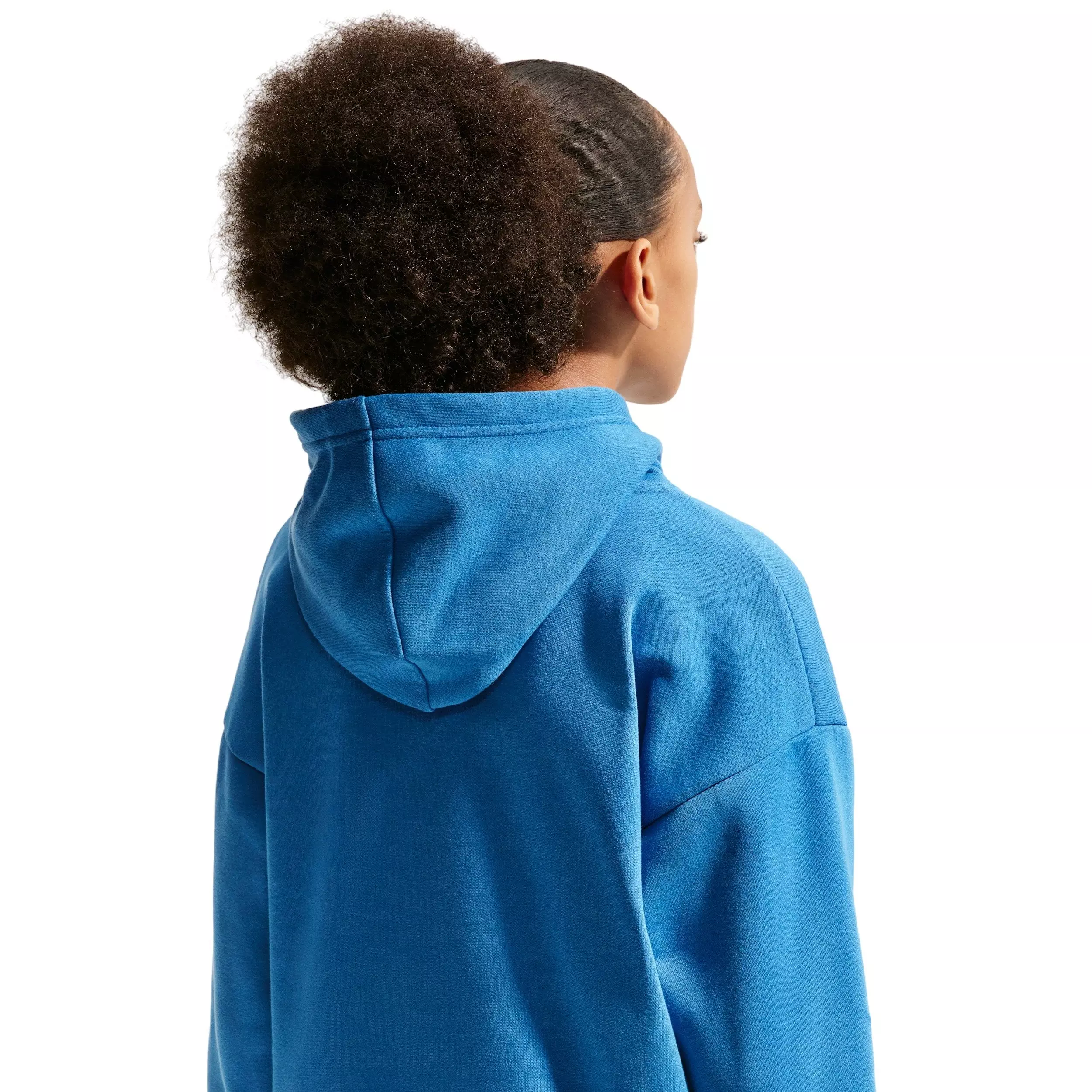 Nike Big Kids' Sportswear Oversized Fleece Basketball Hoodie - Blue - BLUE