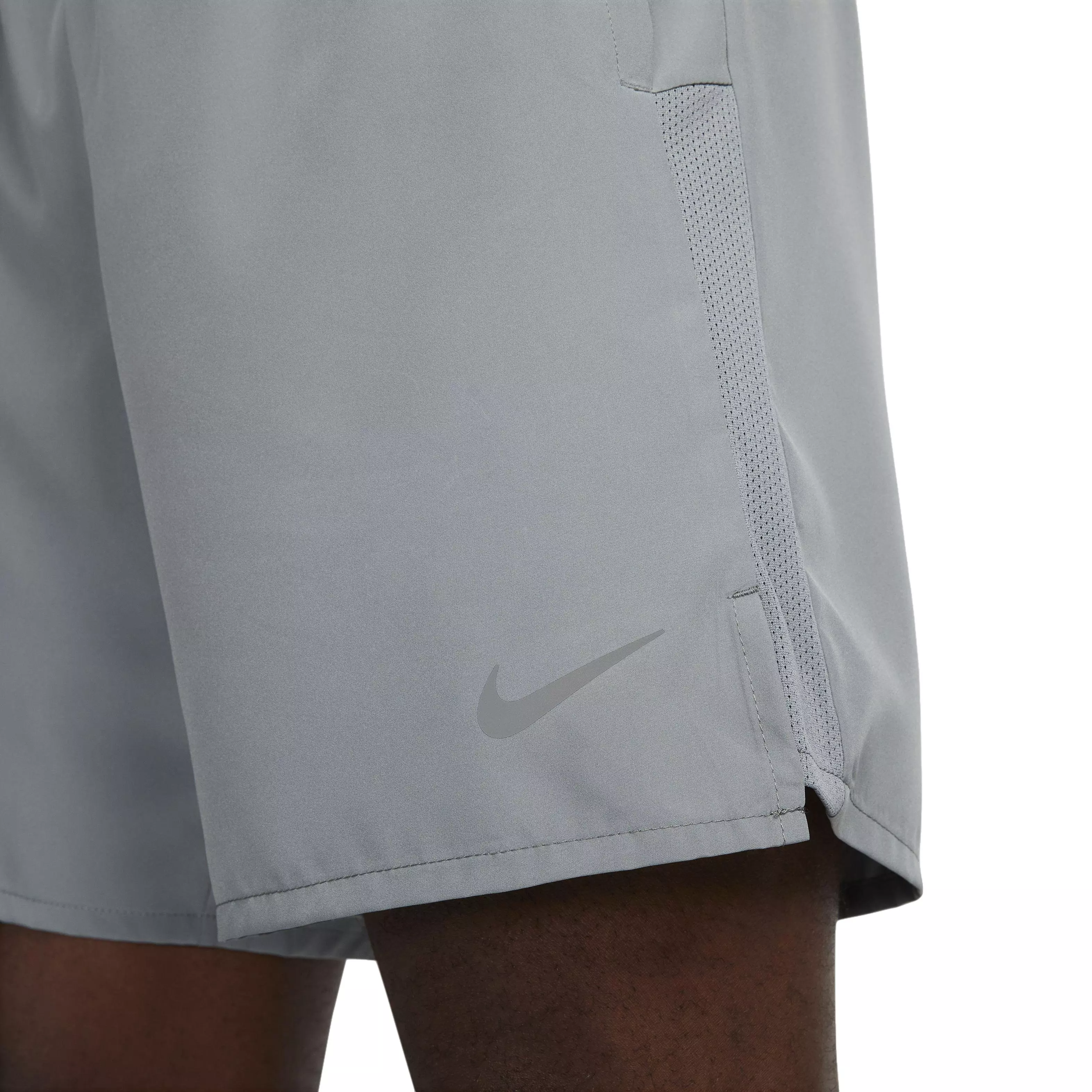 Nike Men's Dri-FIT Challenger 7" 2-in-1 Running Shorts-Smoke Grey - SMOKE GREY