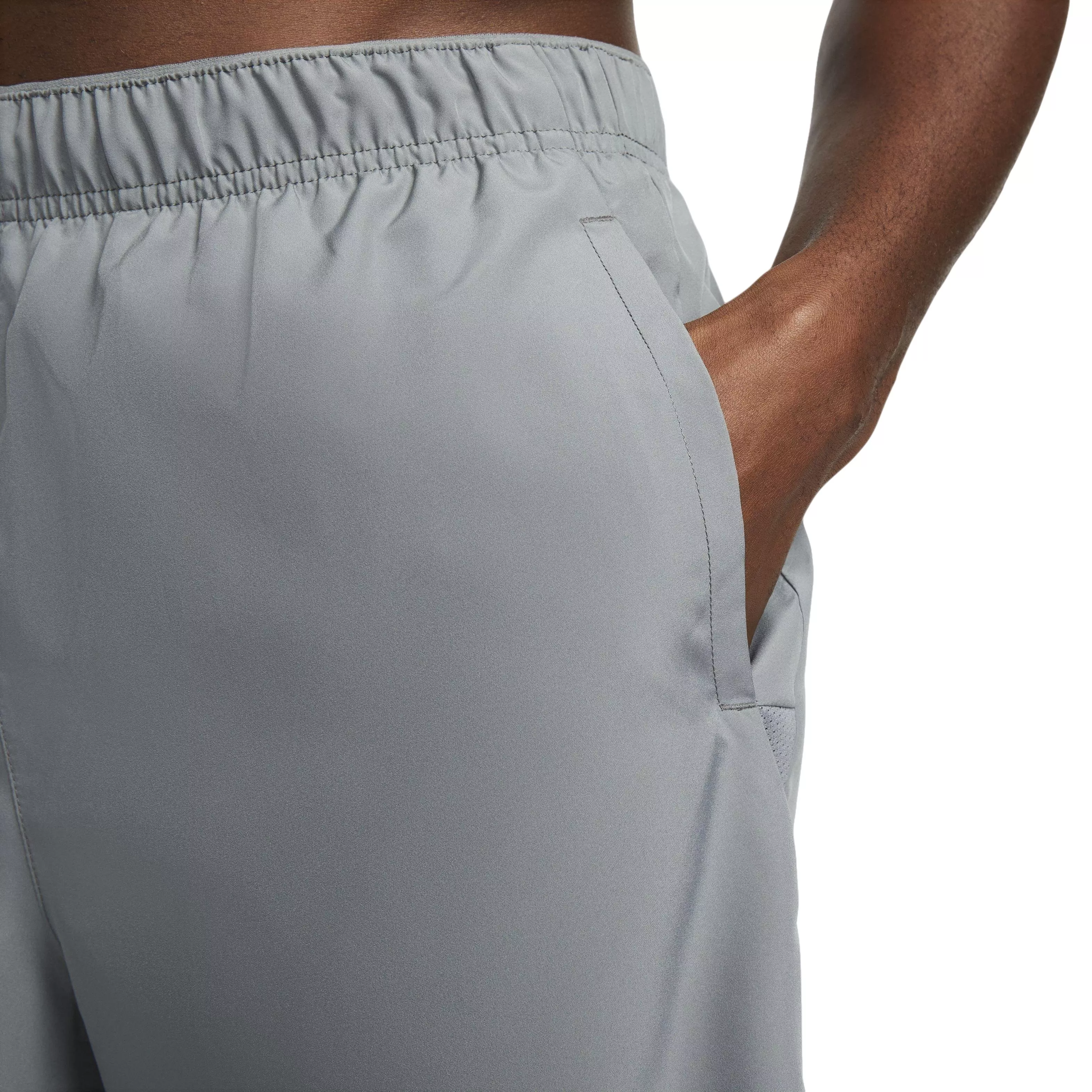 Nike Men's Dri-FIT Challenger 7" 2-in-1 Running Shorts-Smoke Grey - SMOKE GREY