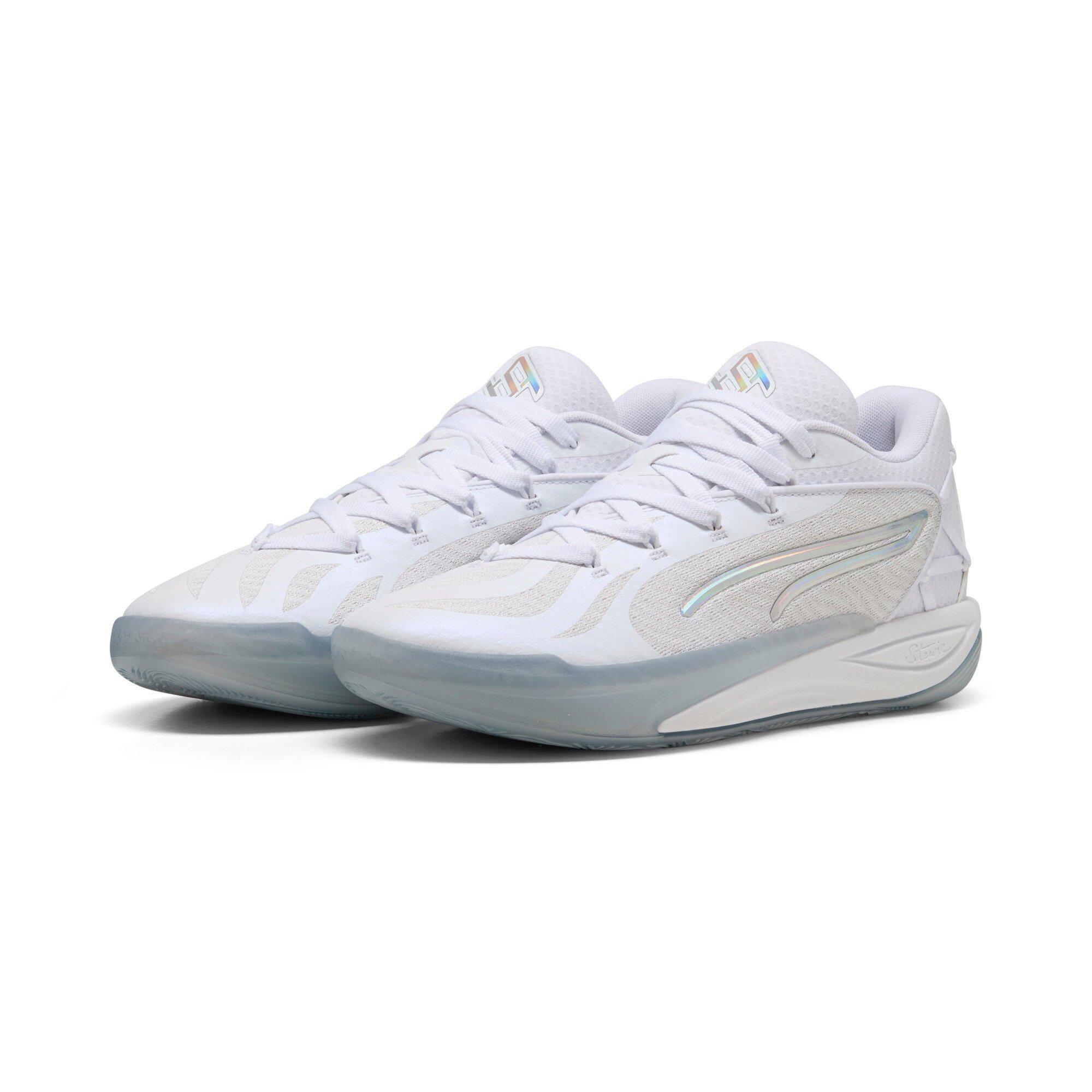 PUMA Stewie 4 "PUMA White" Women's Basketball Shoe - WHITE Thumbnail View 3