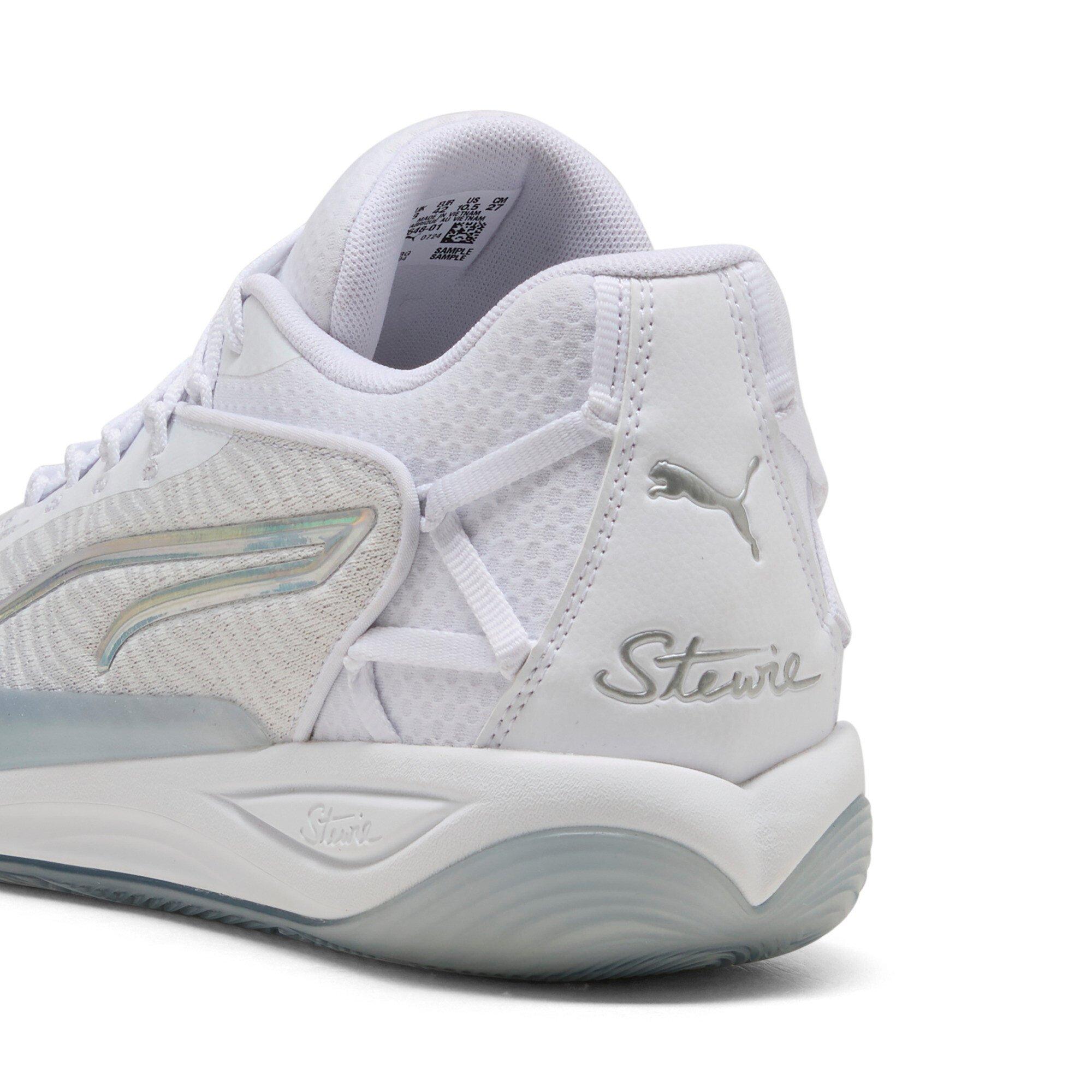 PUMA Stewie 4 "PUMA White" Women's Basketball Shoe - WHITE Thumbnail View 6