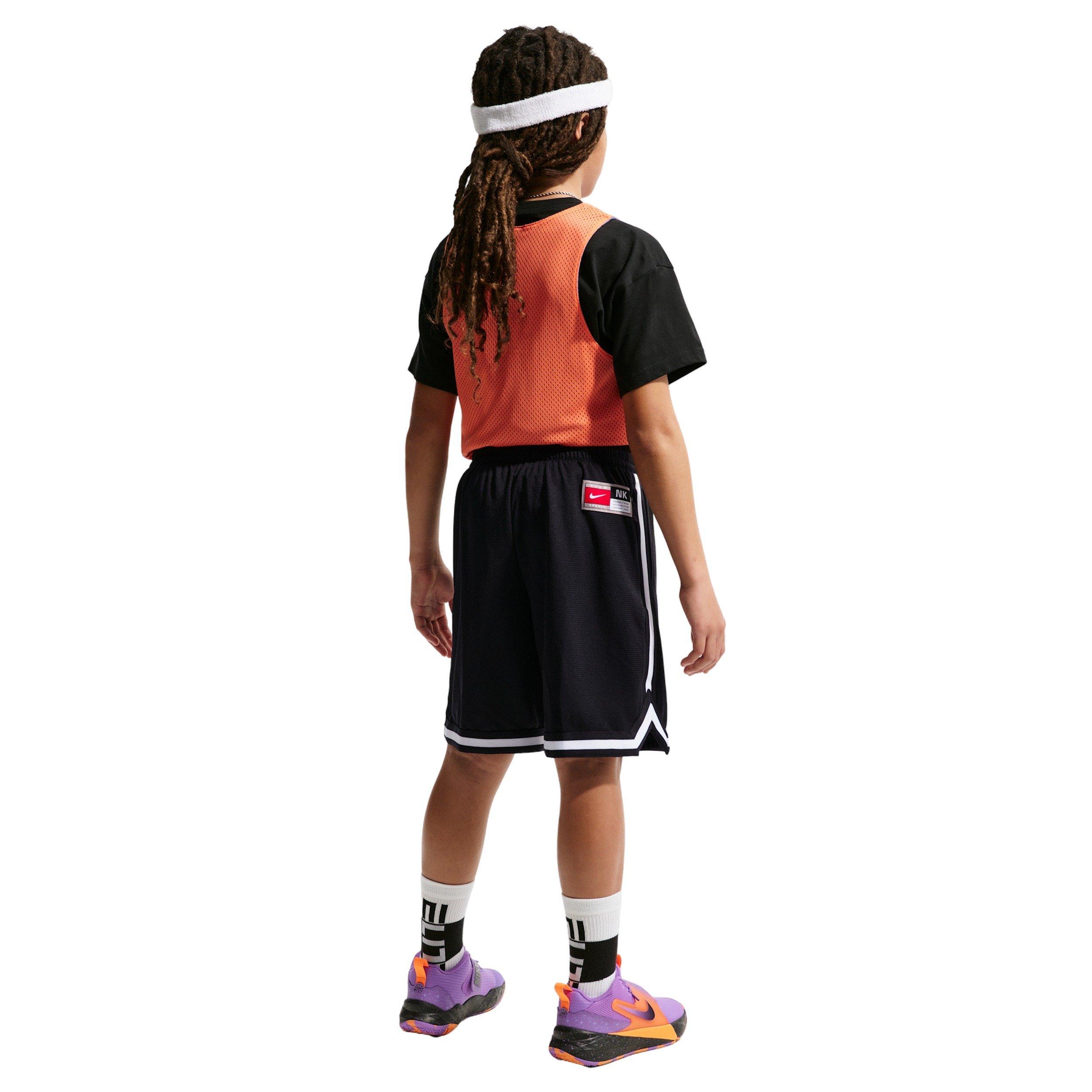 Nike Big Kids' DNA Dri-FIT Basketball Shorts - Black/White - BLACK/WHITE Thumbnail View 7
