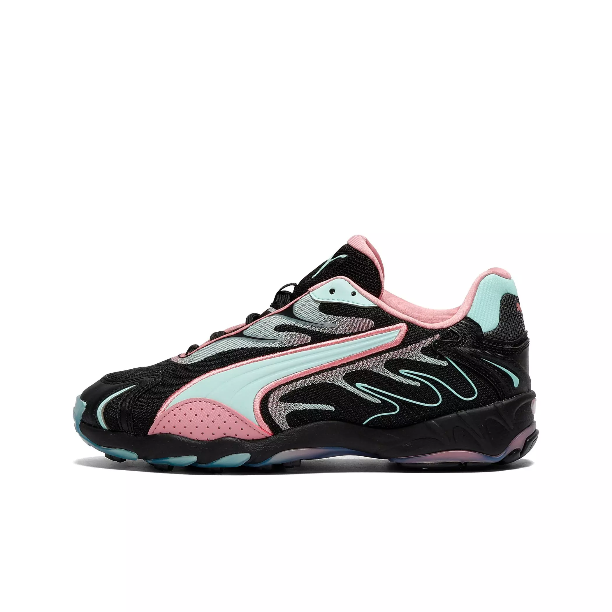 PUMA Inhale Speed Style "PUMA Black/Poised Pink" Women's Shoe - BLACK/PINK