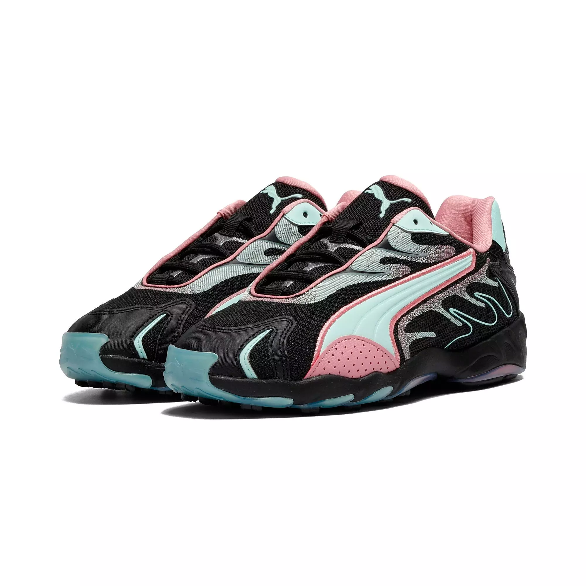 PUMA Inhale Speed Style "PUMA Black/Poised Pink" Women's Shoe - BLACK/PINK