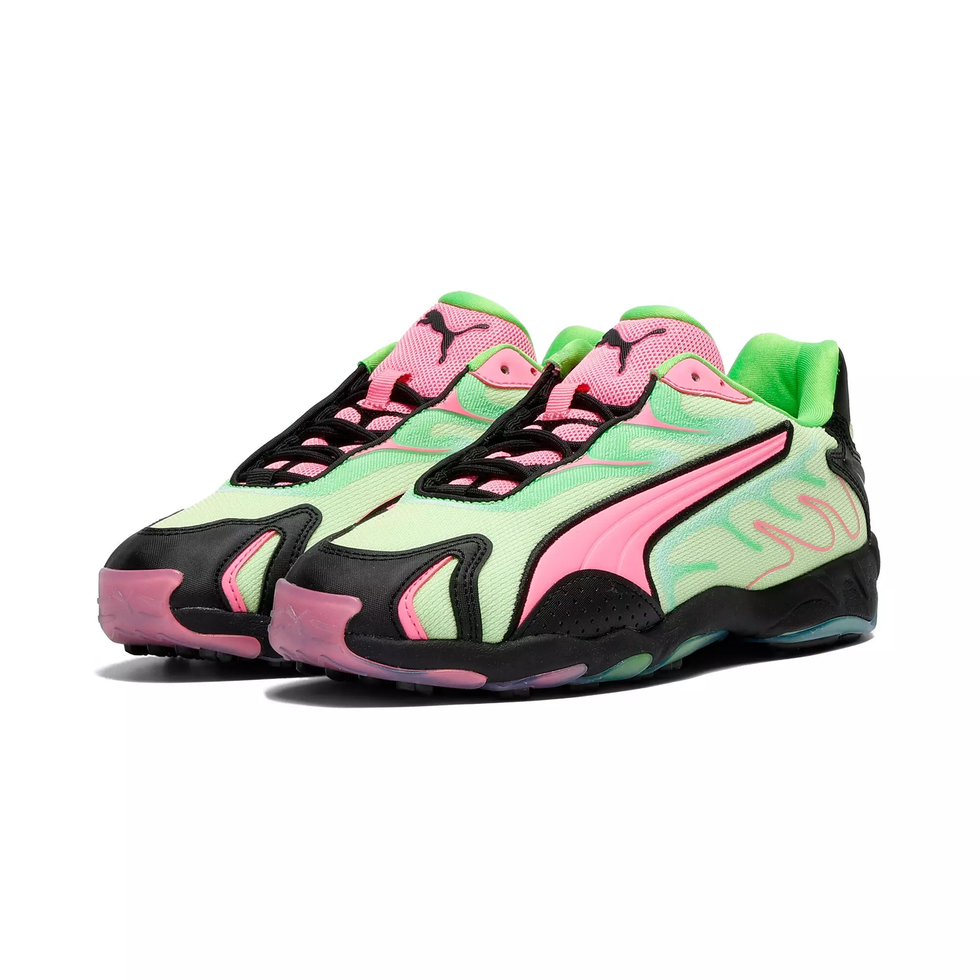 PUMA Inhale Speed Style "Fresh Yellow/Pitch Green" Women's Shoe - YELLOW/GREEN