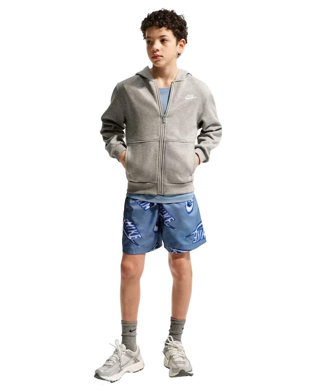 Nike Big Boys' Sportswear Club Woven 6" Shorts - Blue - BLUE Thumbnail View 4