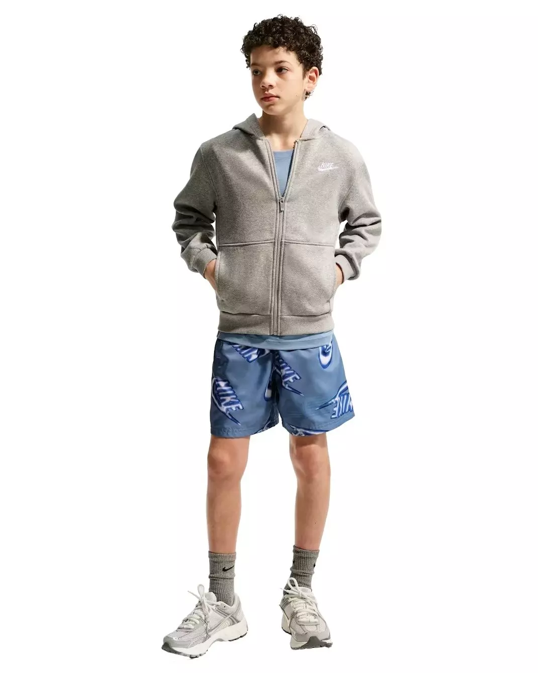 Nike Big Boys' Sportswear Club Woven 6" Shorts - Blue - BLUE