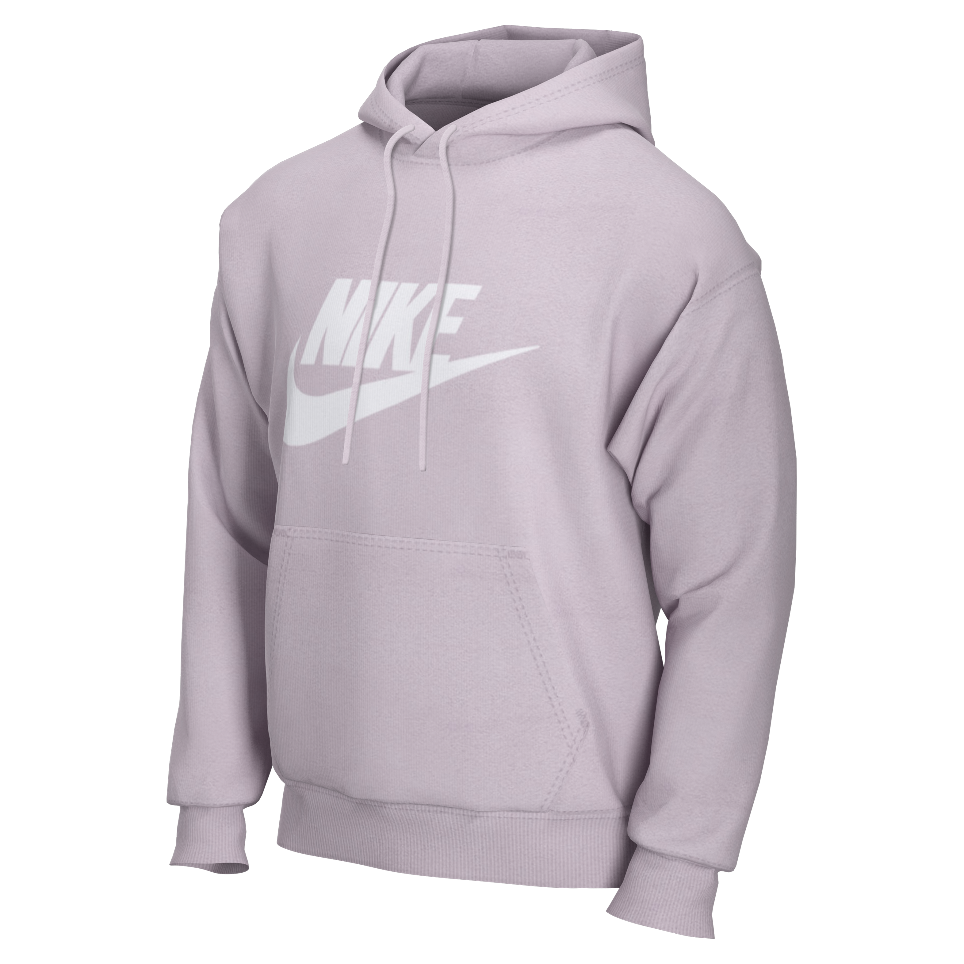 Nike Men's Sportswear Club Fleece Graphic Pullover Hoodie - PURPLE Thumbnail View 4