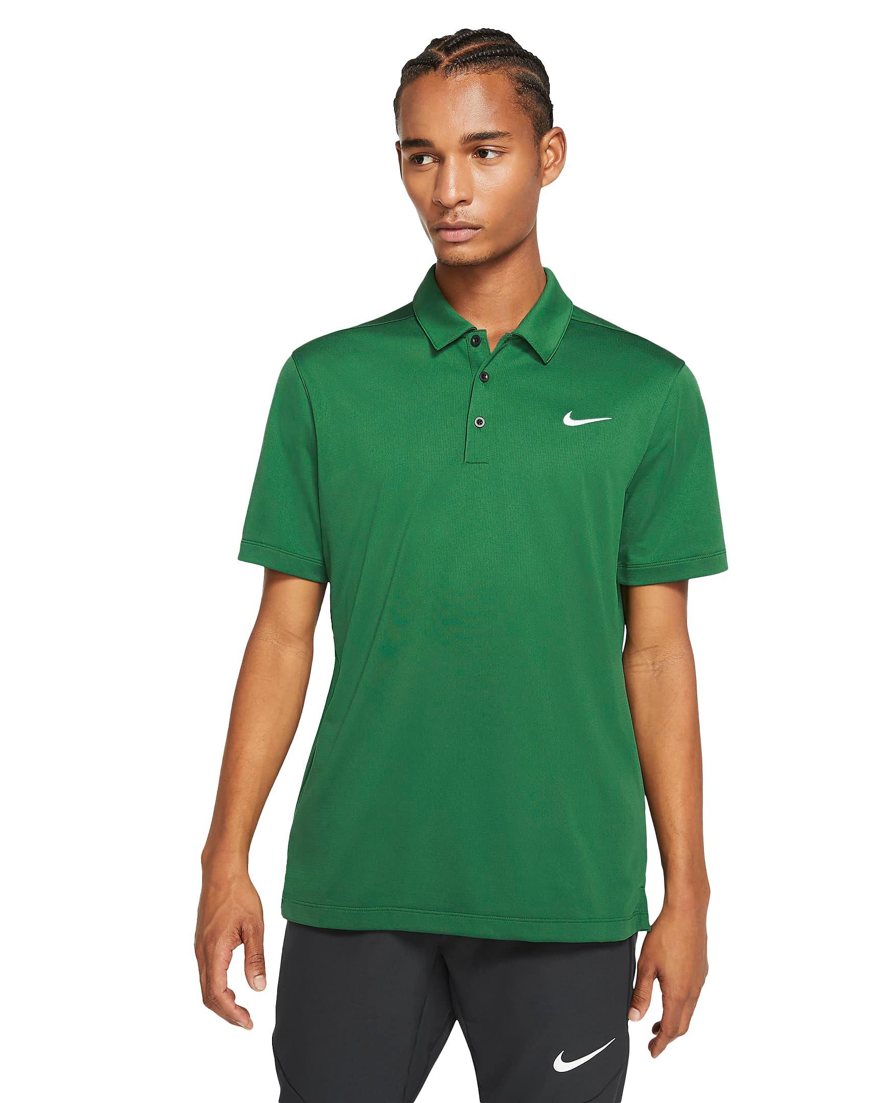 Nike Men's Football Polo - GREEN Thumbnail View 1